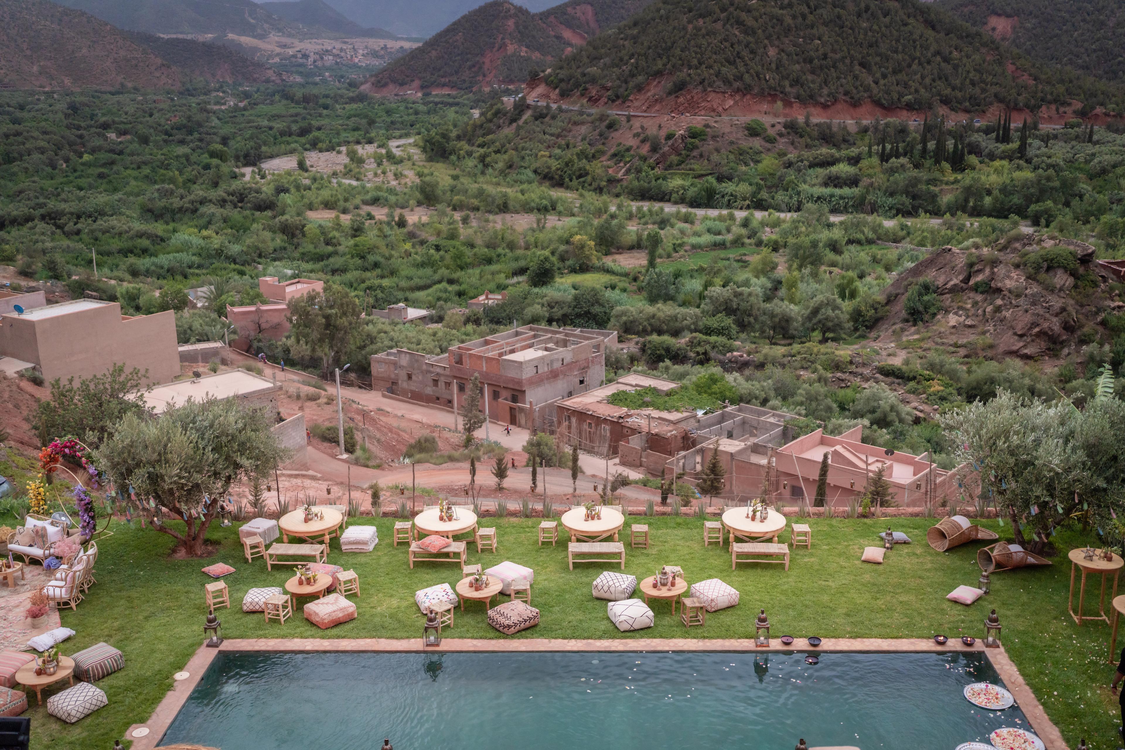 morocco wedding in the mountians