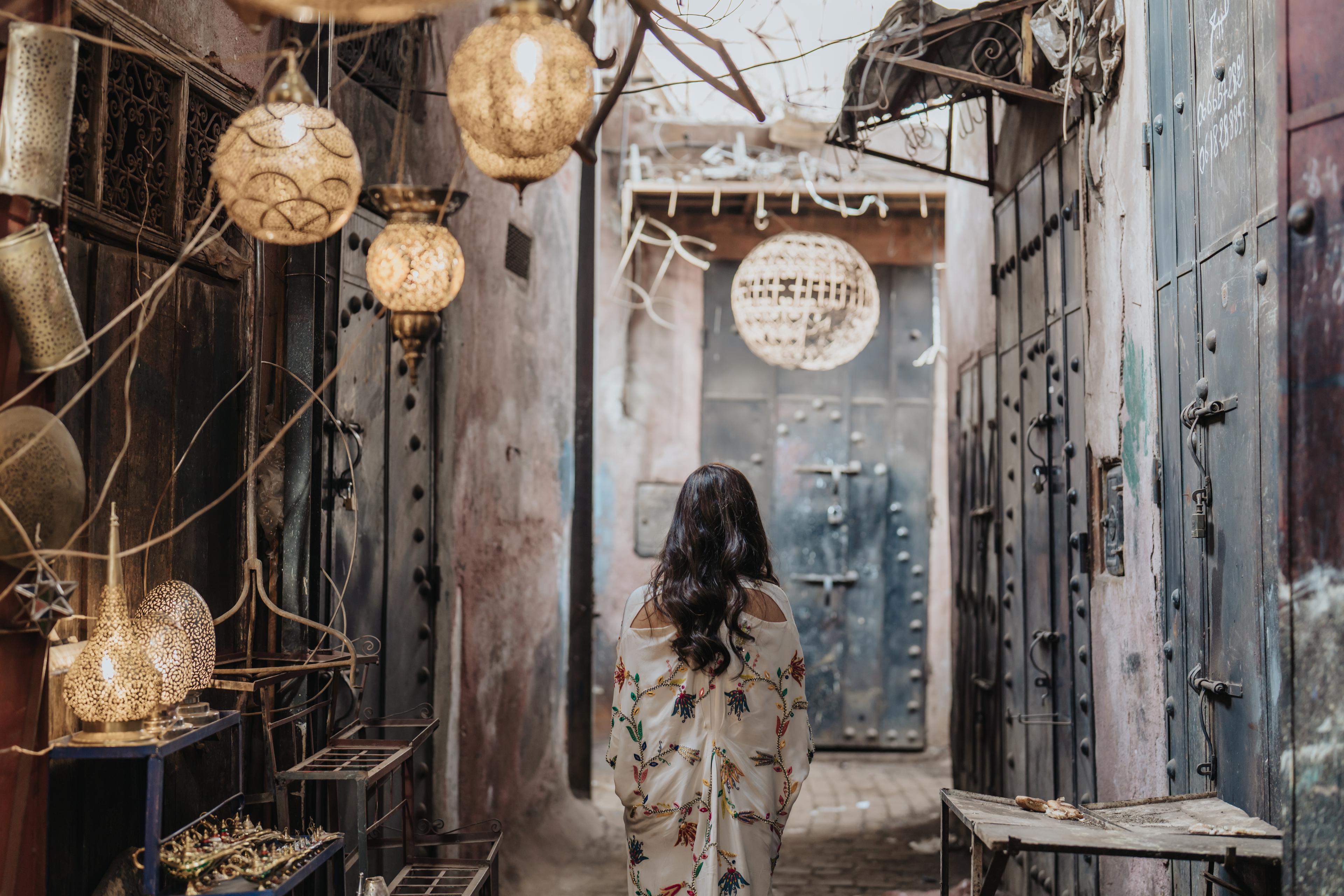 Walking through Marrakech