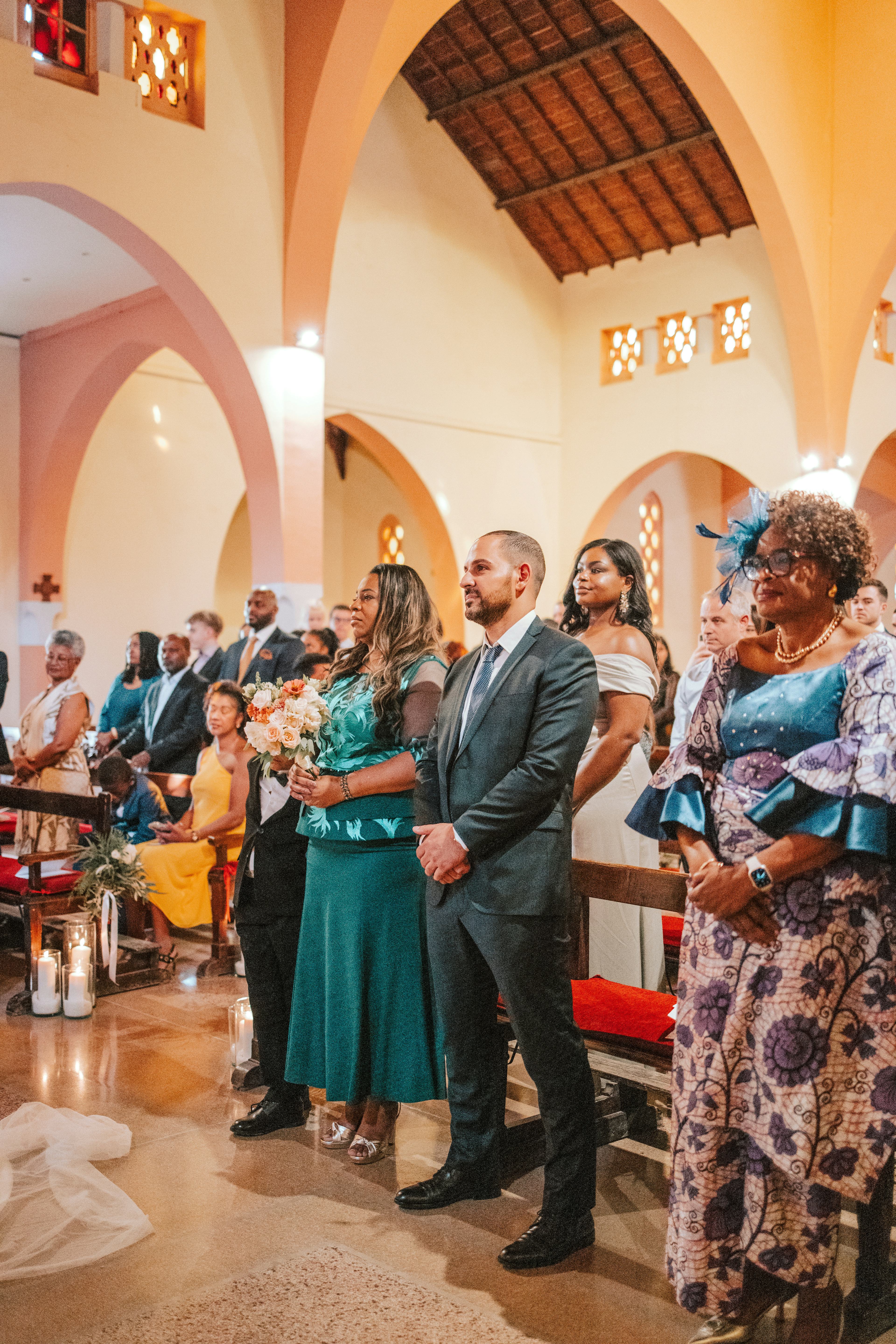 Family church wedding in Marrakech 