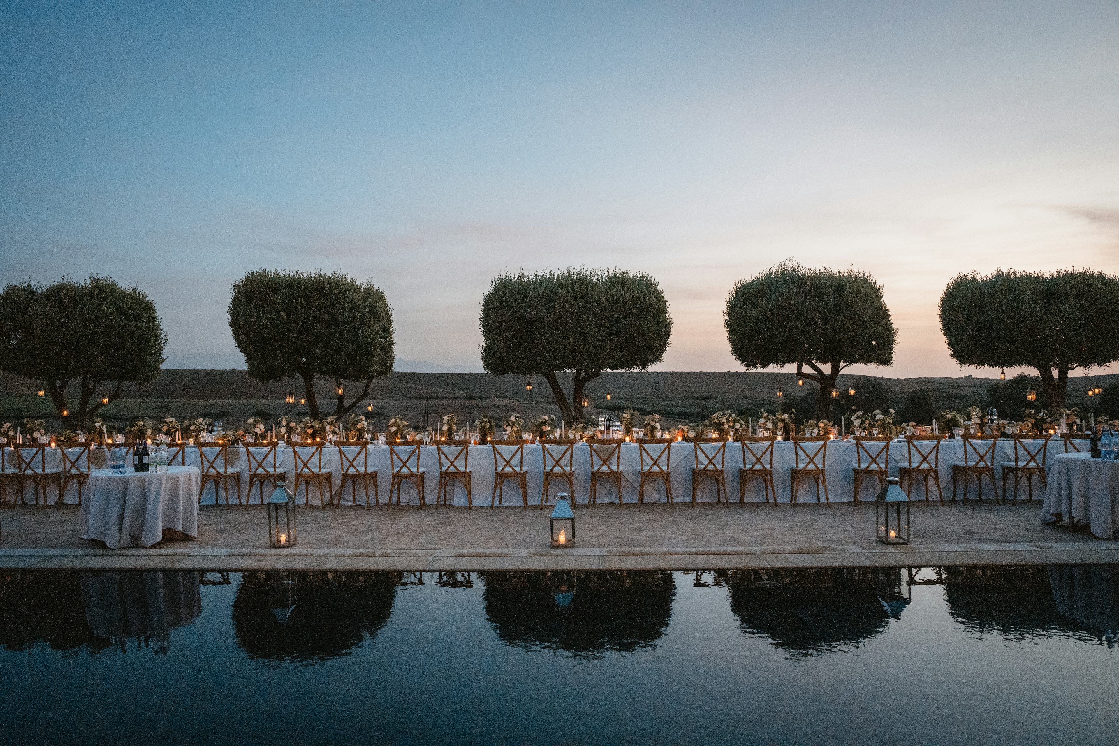 evening meal table decor