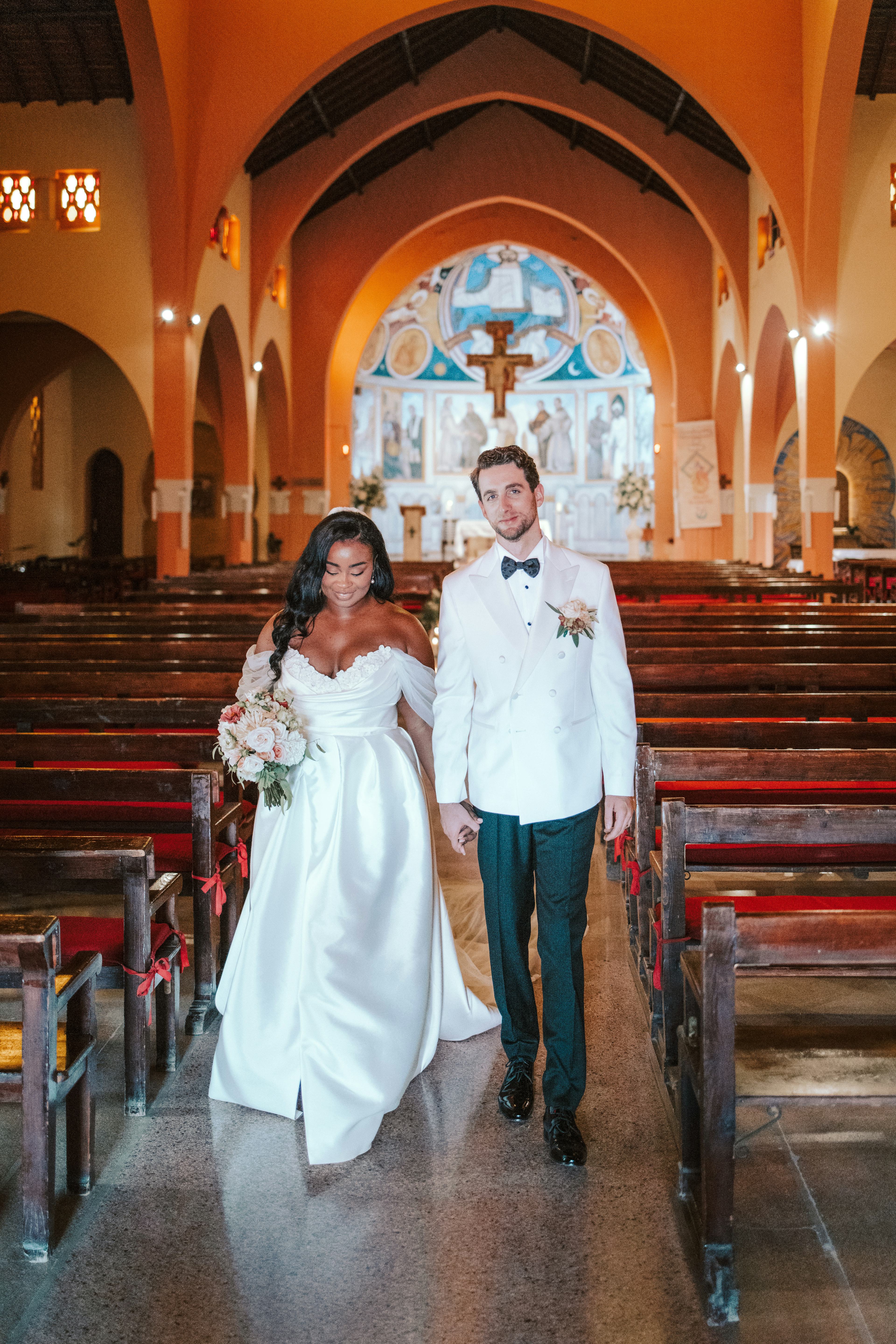 Church wedding ceremony