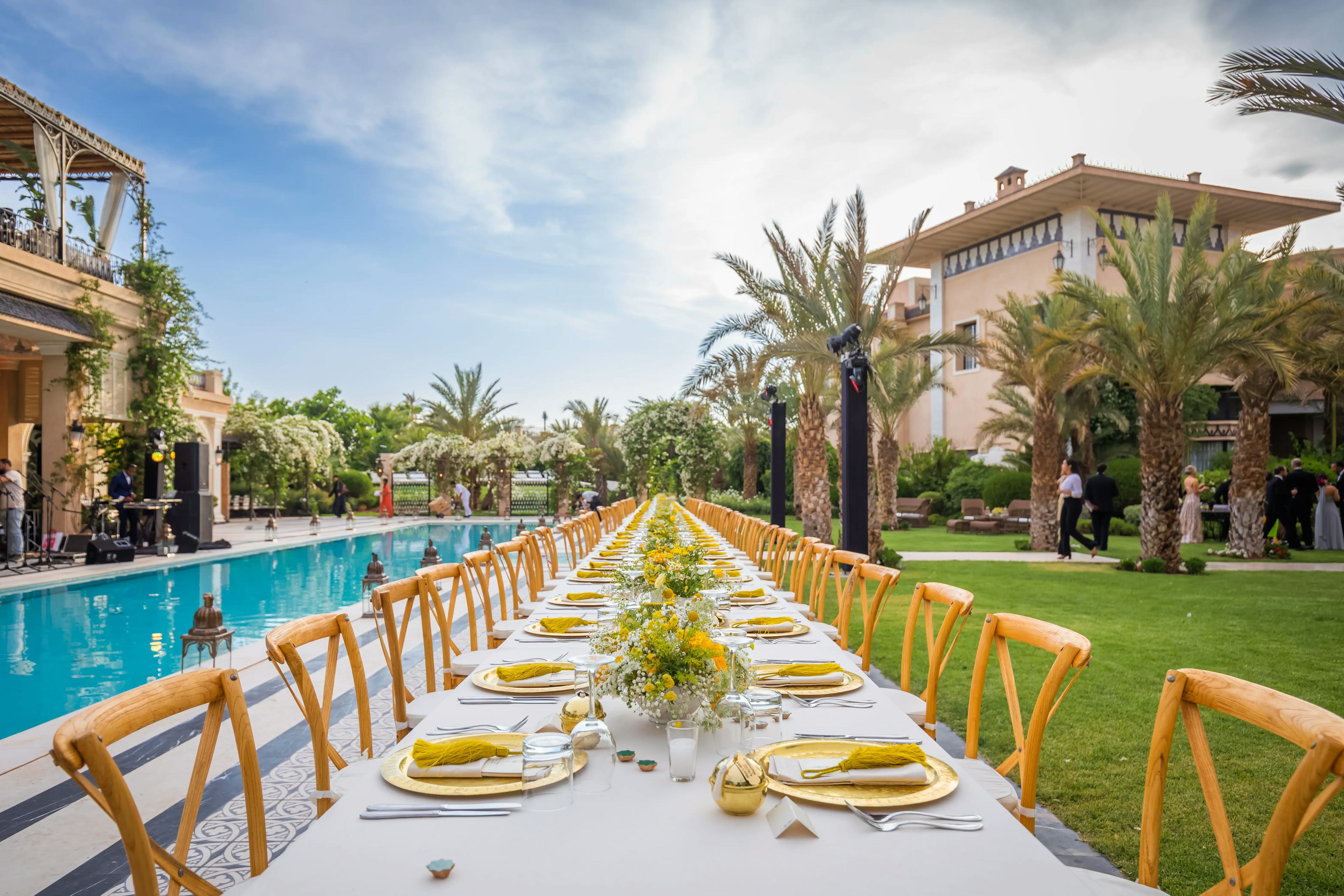 Outdoor dining decor Morocco 