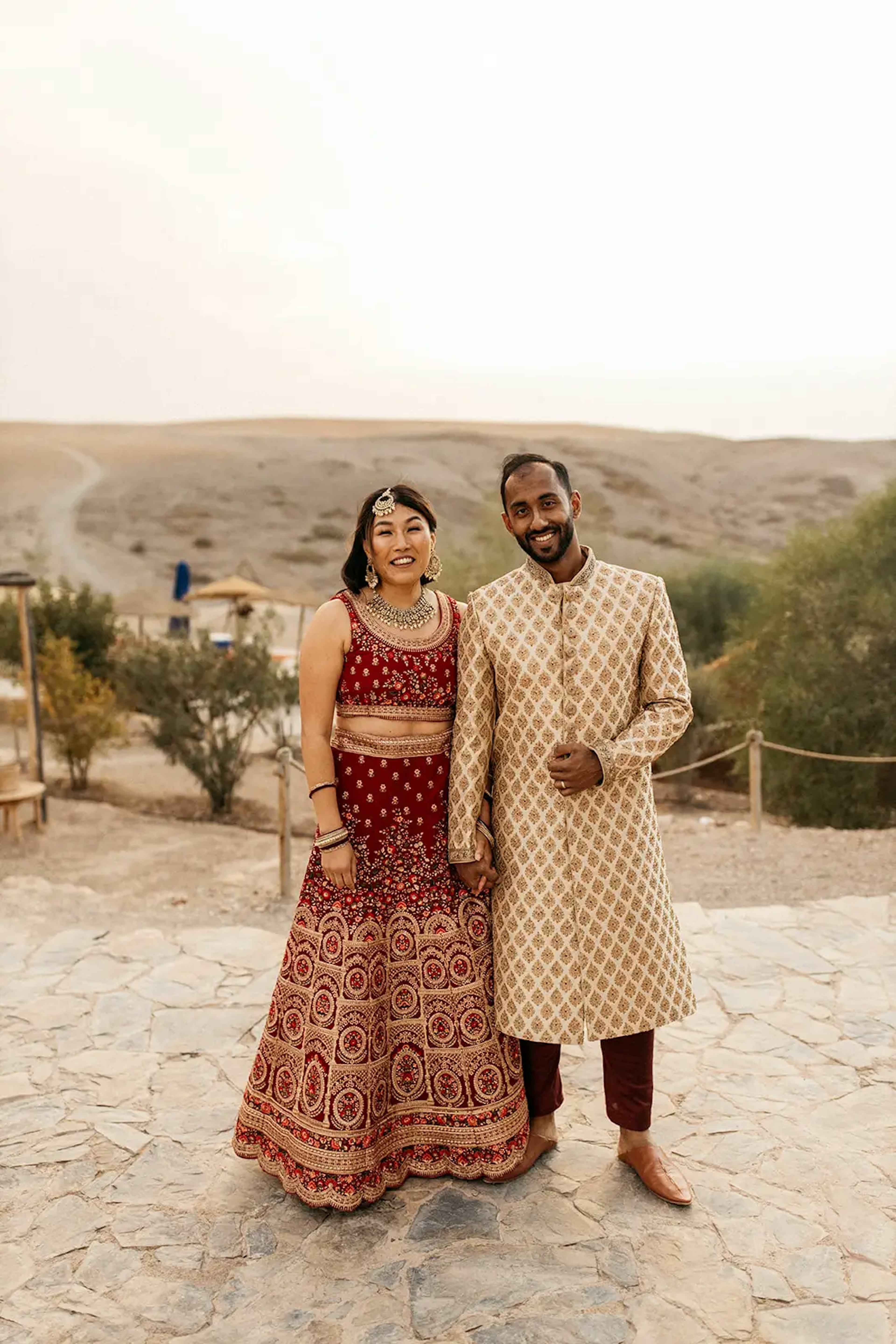 Multicultural wedding in Agafay