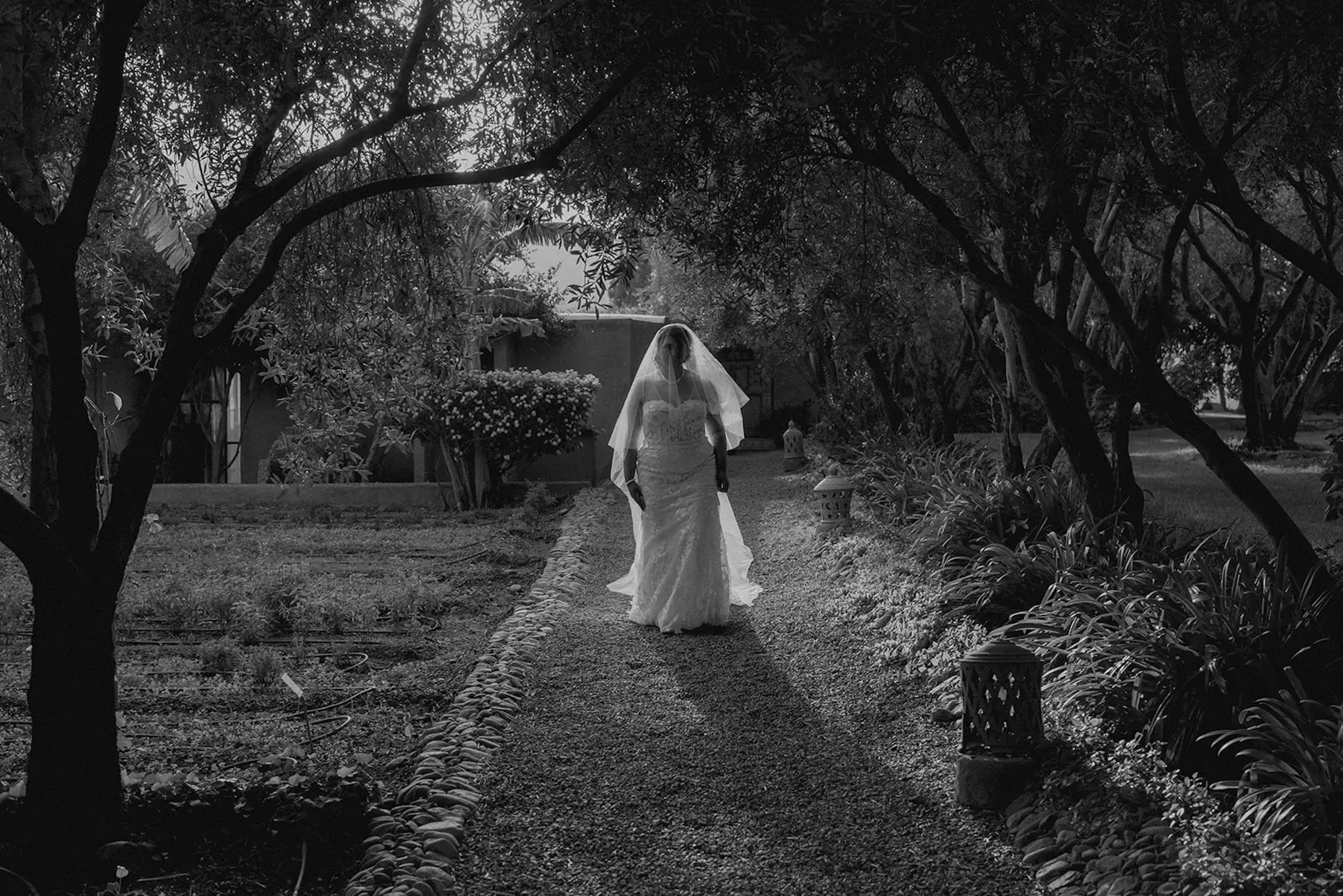 Bride in Marrakech wedding venue 