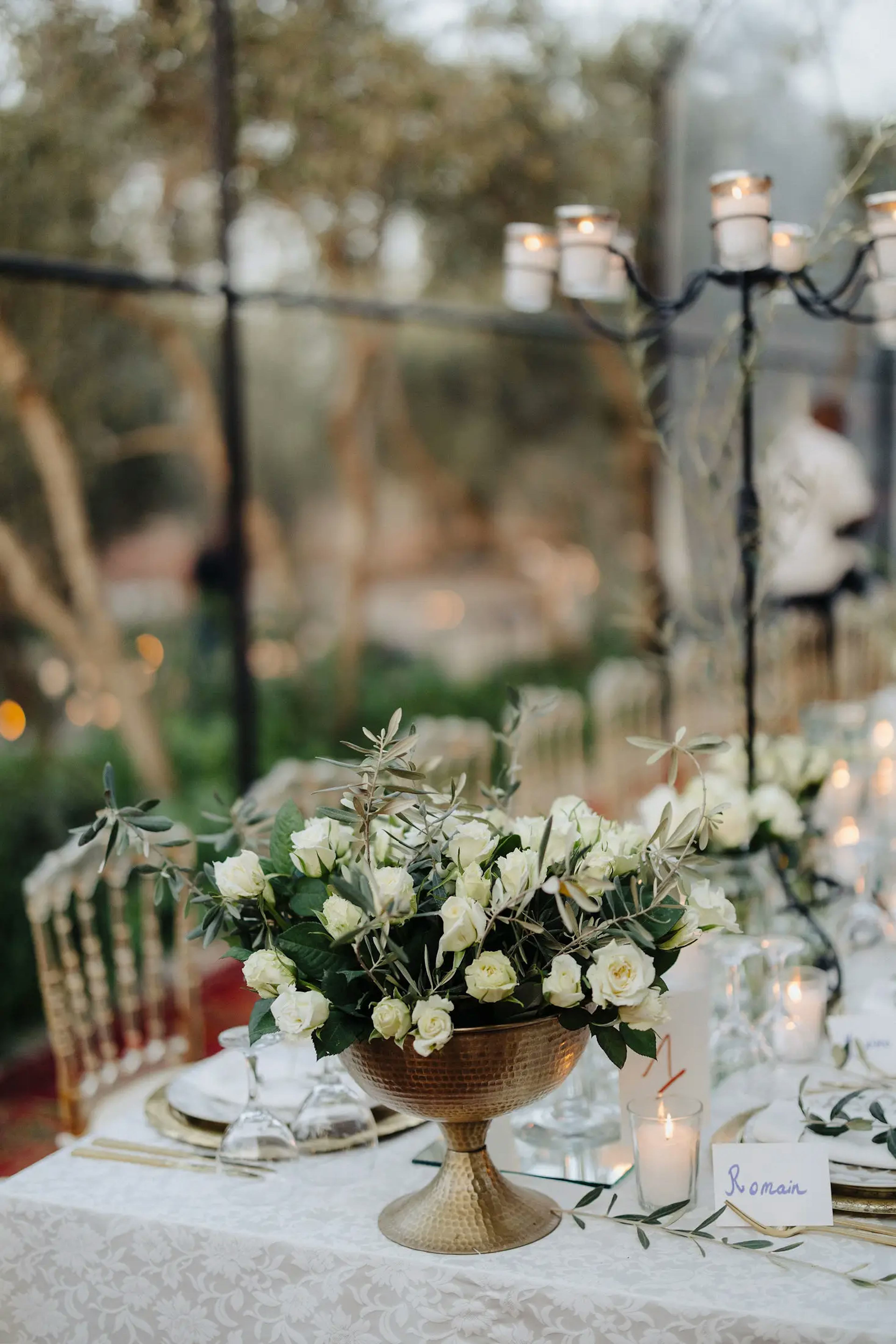 table decoration for dinner