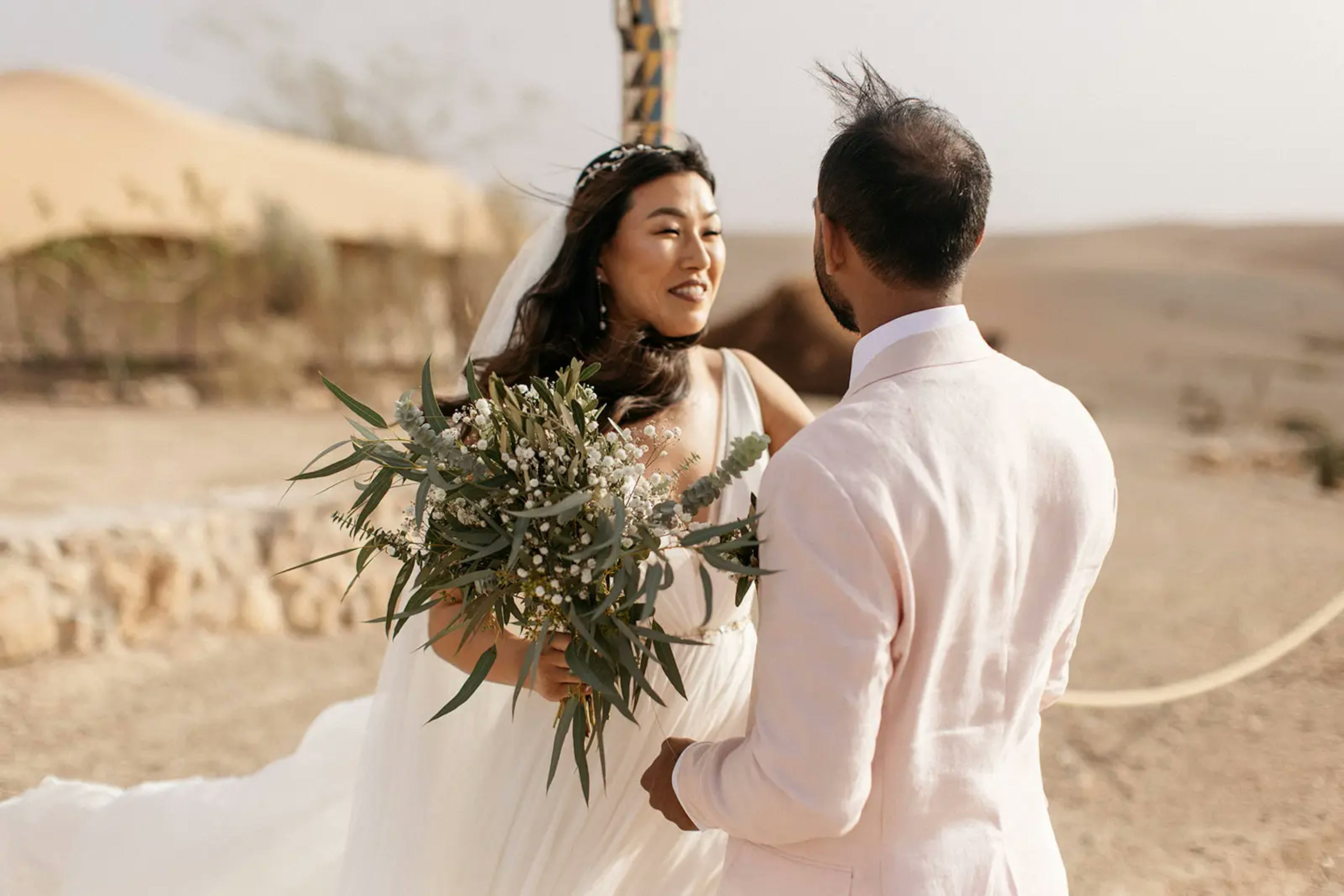 Couple in agafay desert