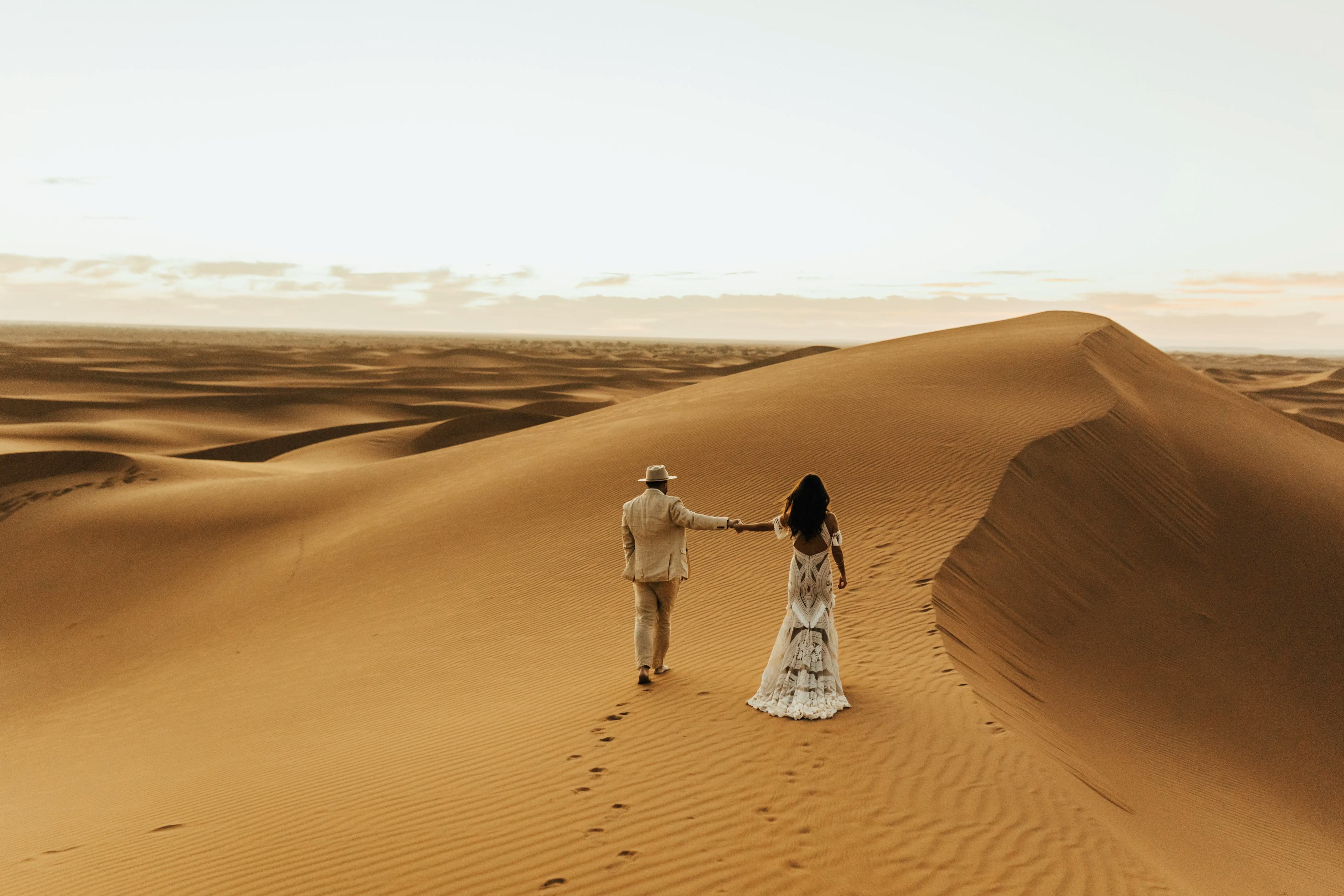 Desert sand dunes in Marrakech