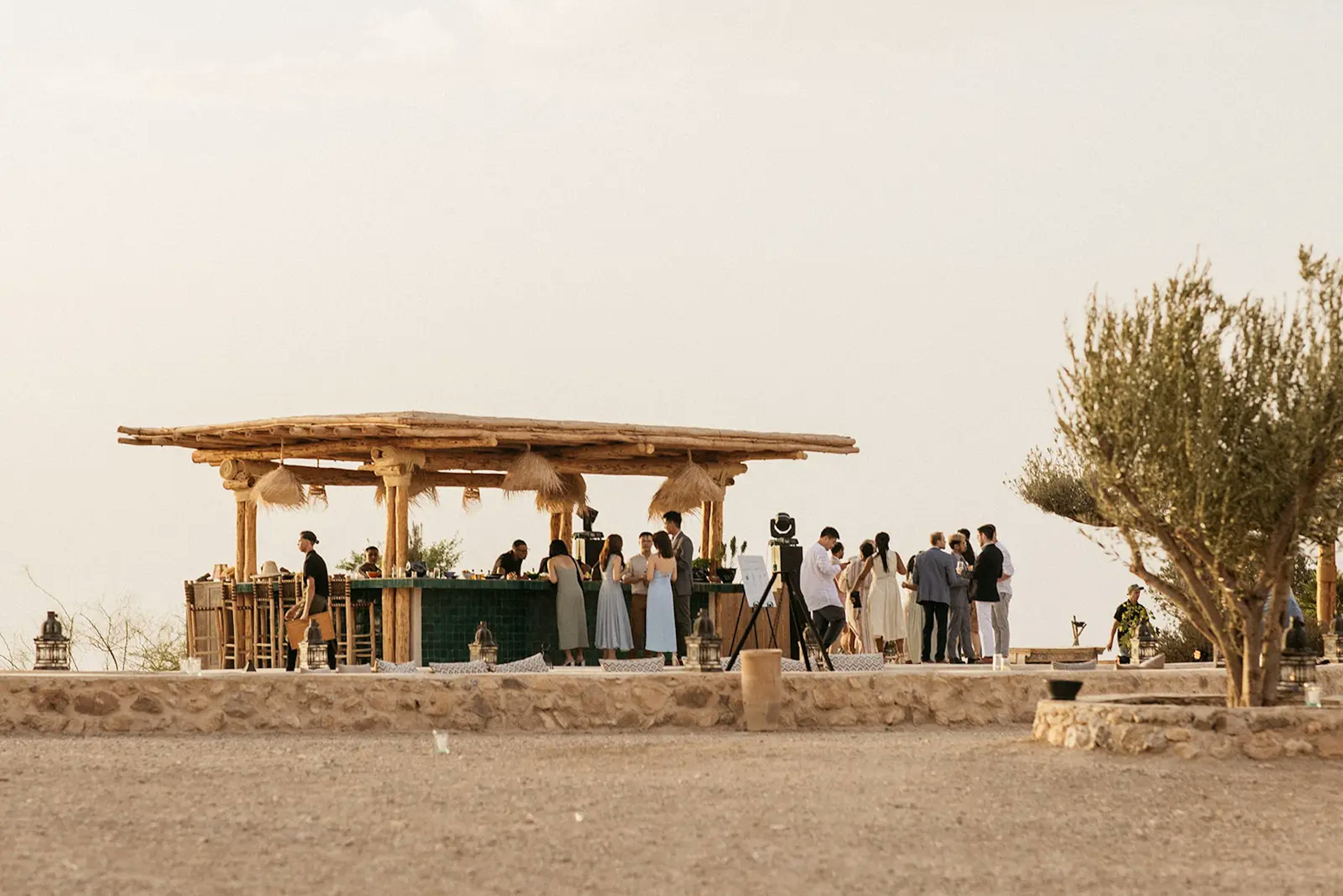 Outdoor desert wedding in Morocco