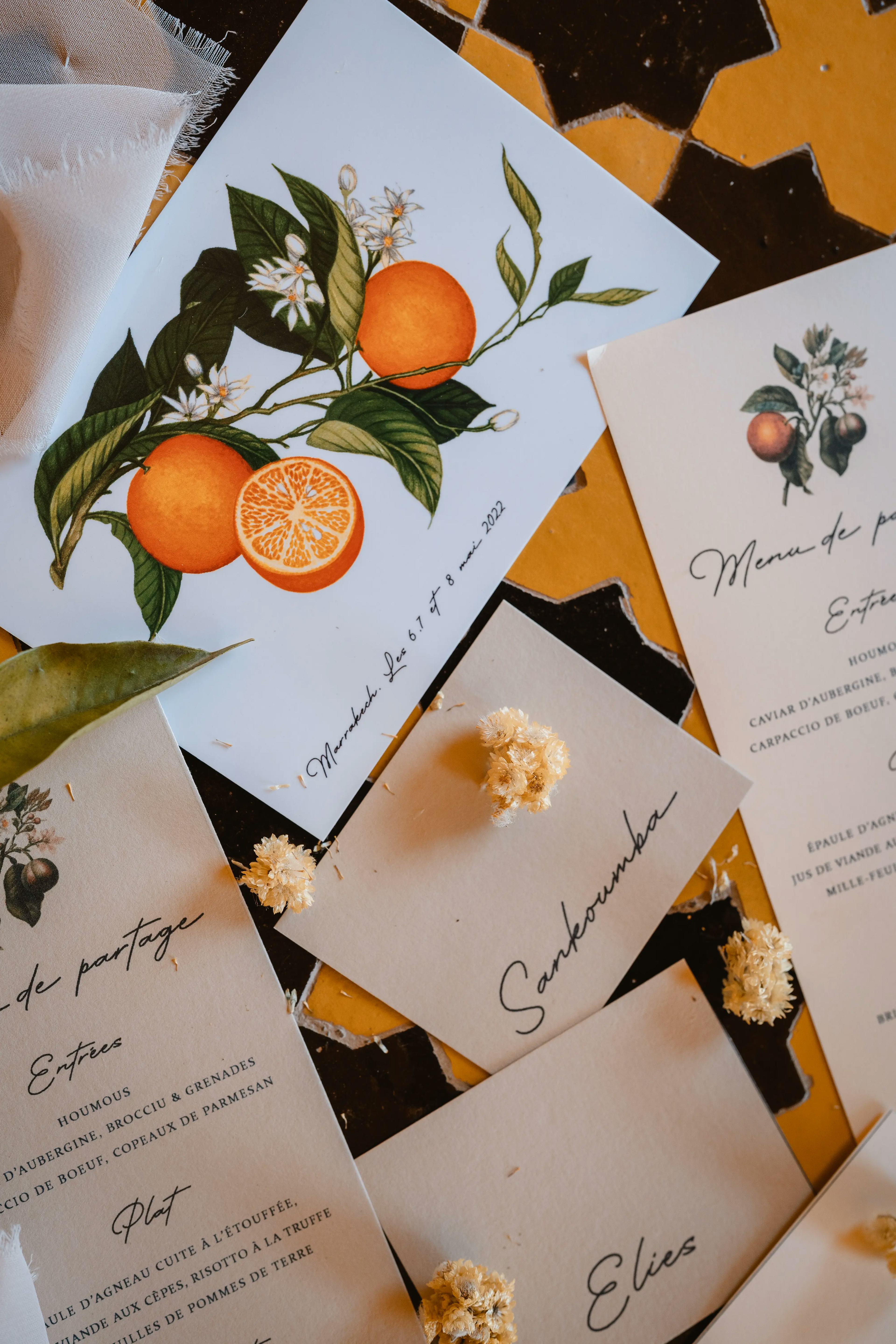 Wedding stationery for moroccan wedding