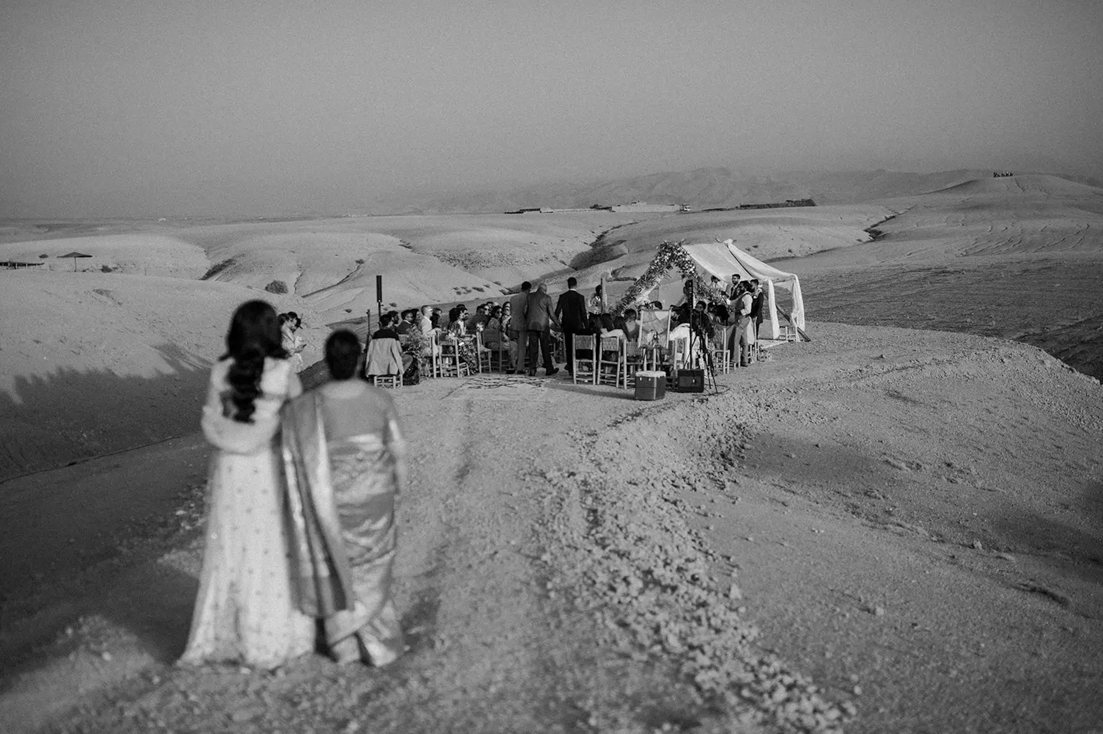 Intimate wedding ceremony Marrakech