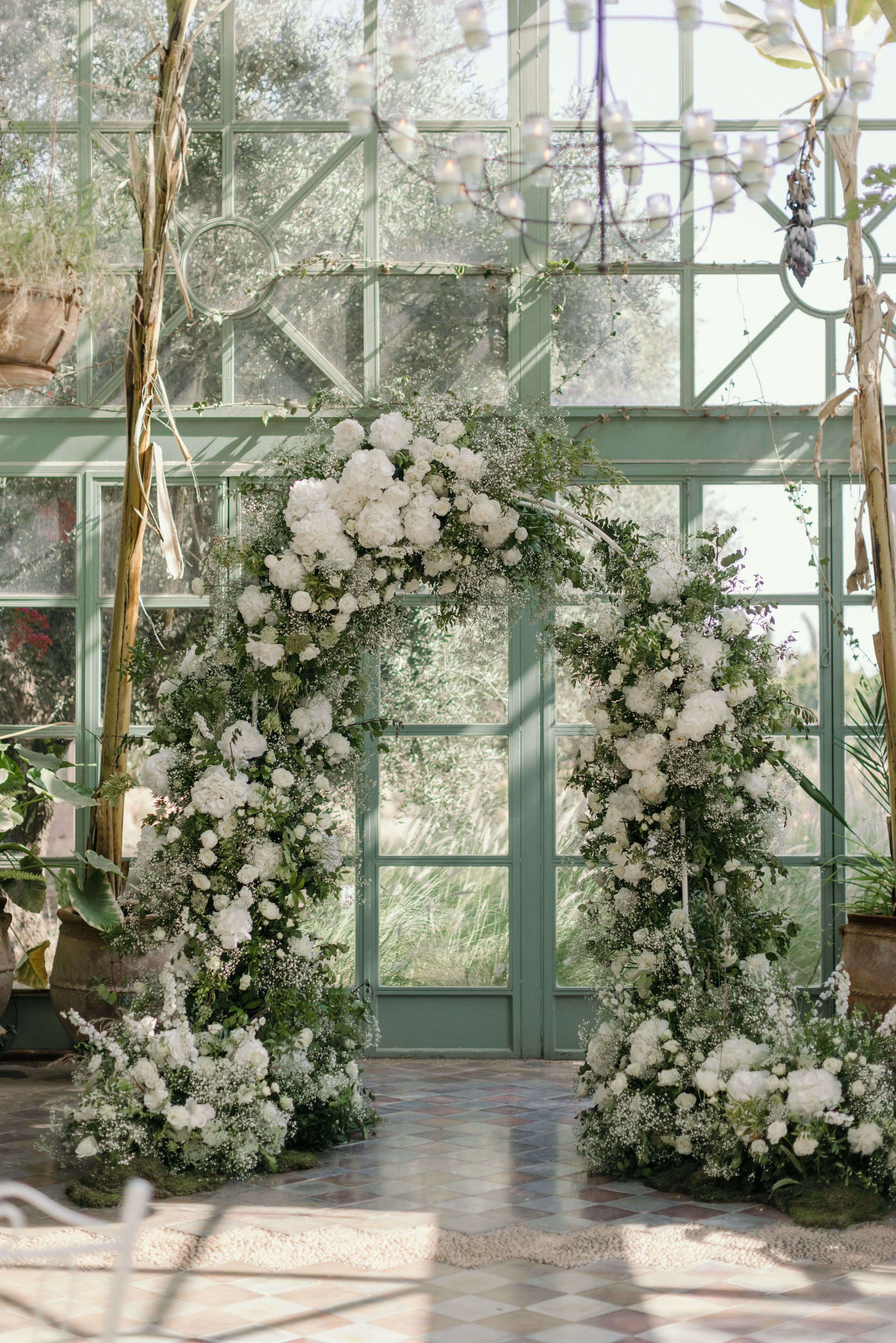 Wedding ceremony bridal arch