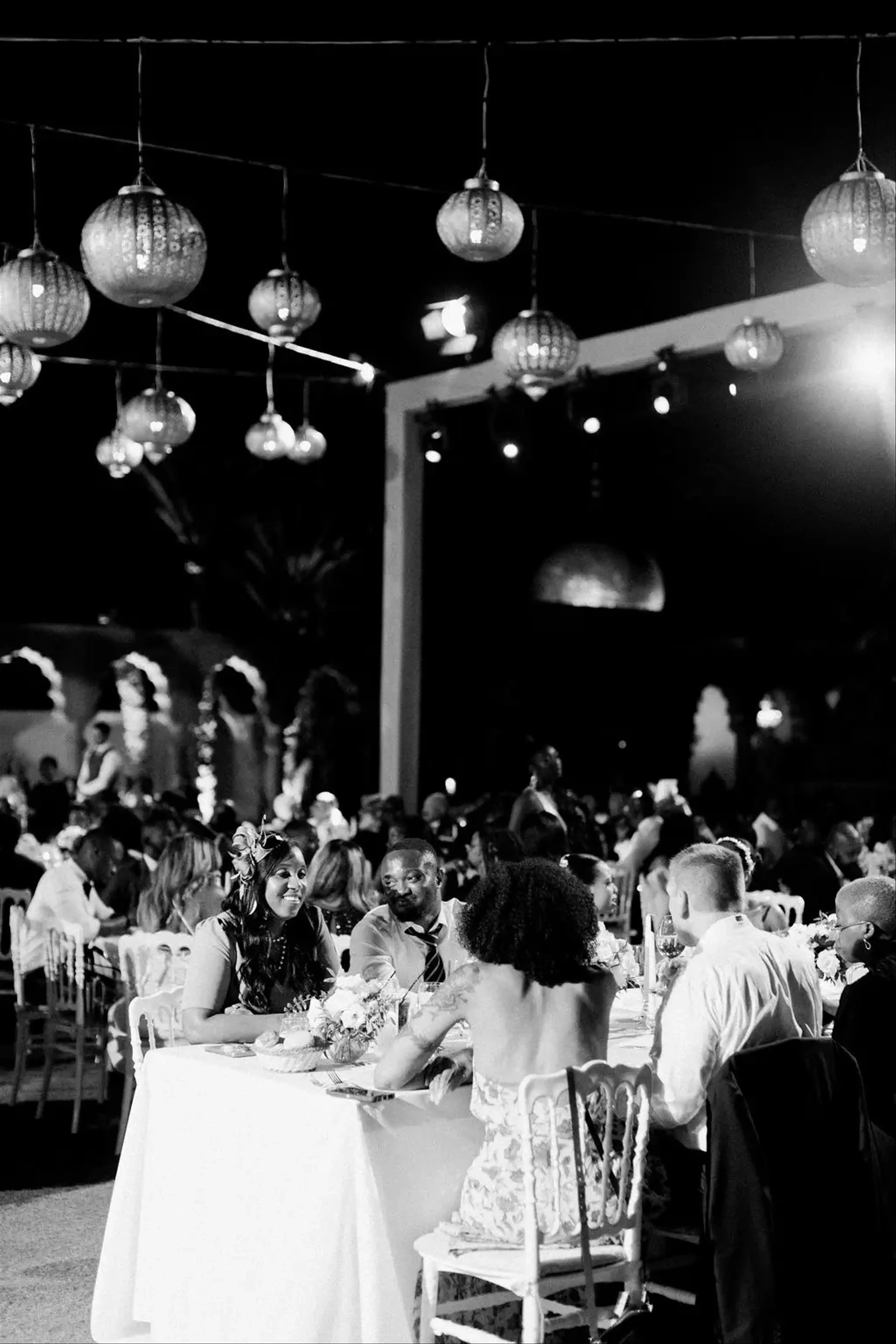 Elegant wedding reception Morocco