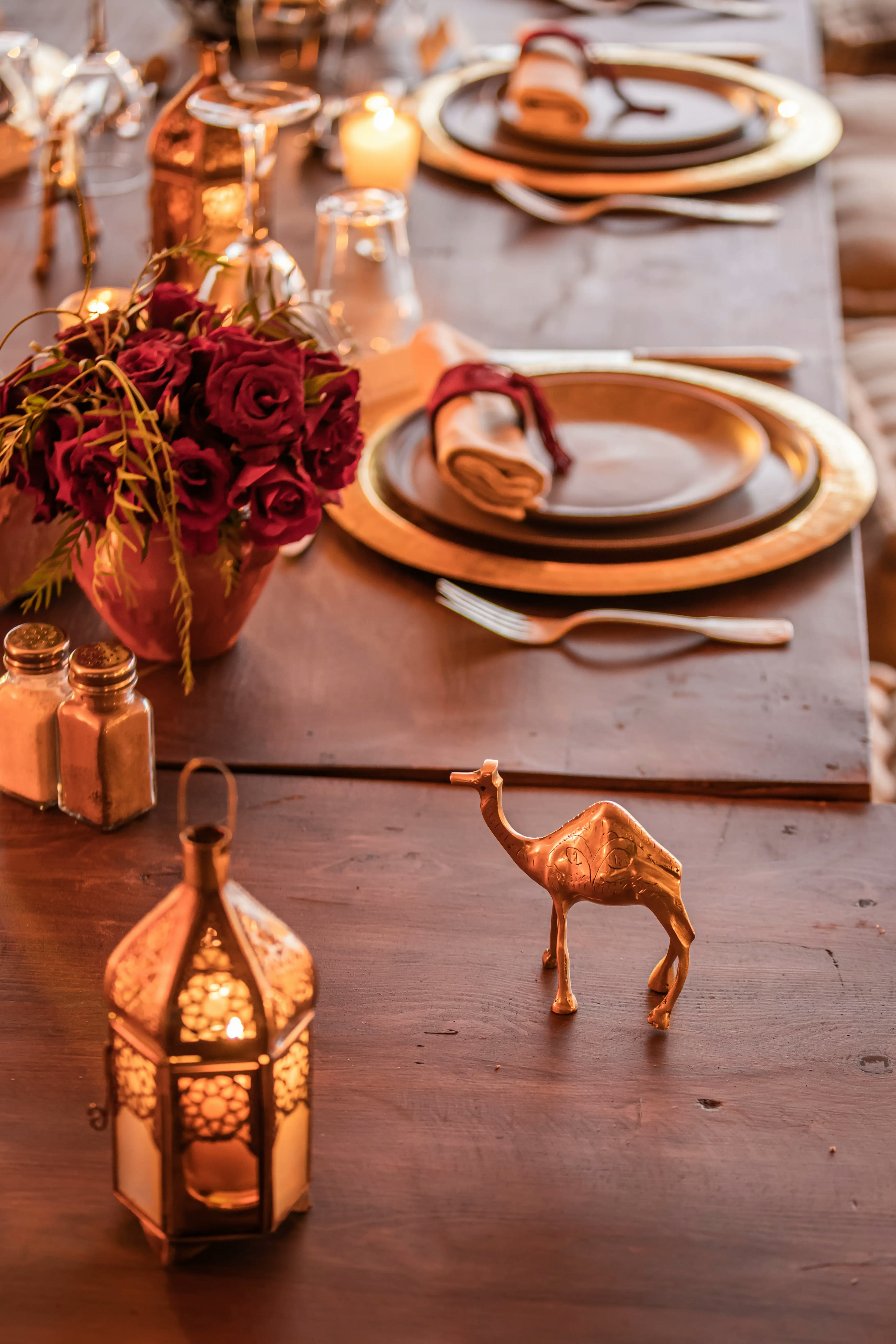 Table decor for Marrakech event 