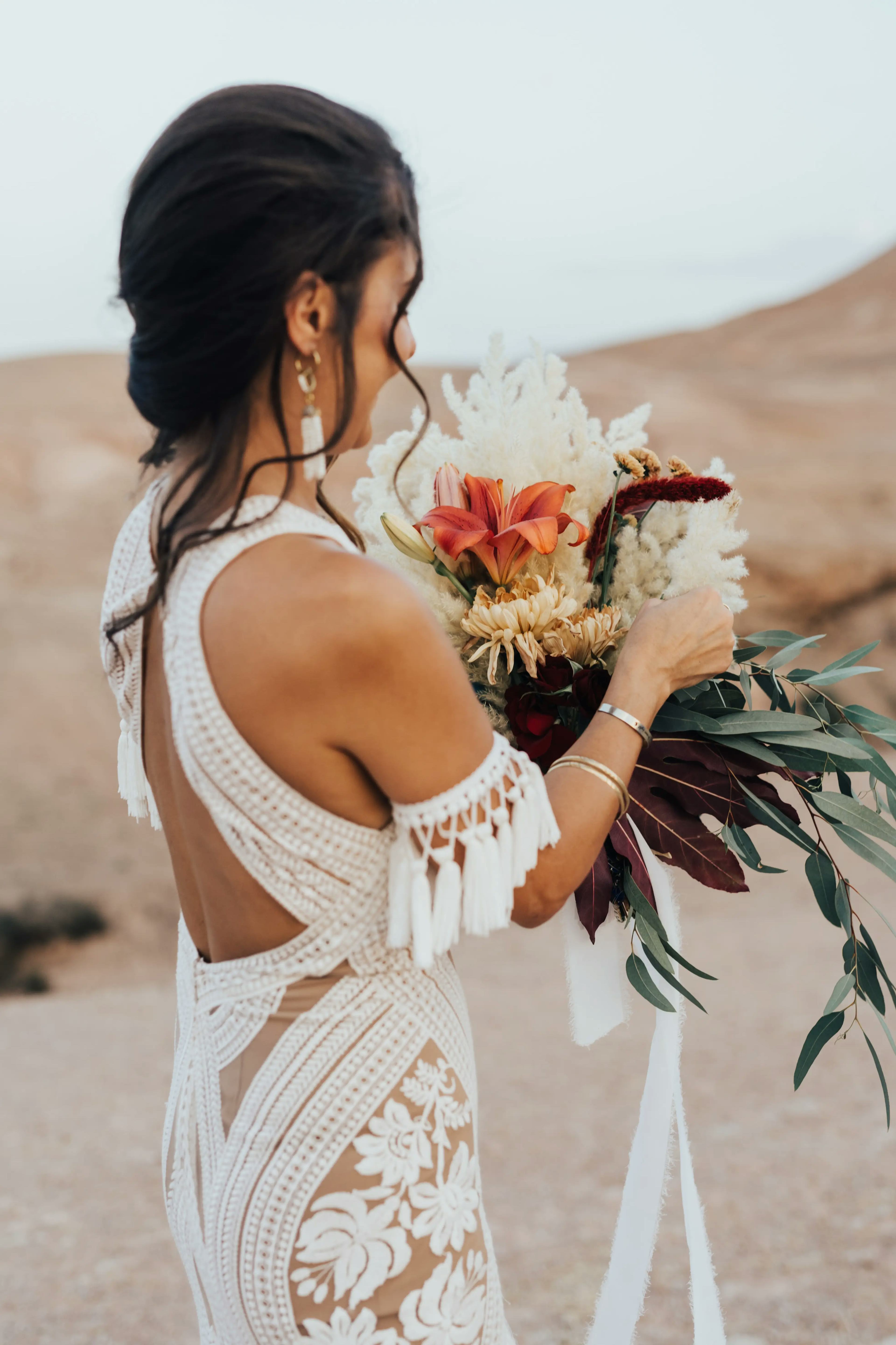 Bride bouquet for Morocco elopement