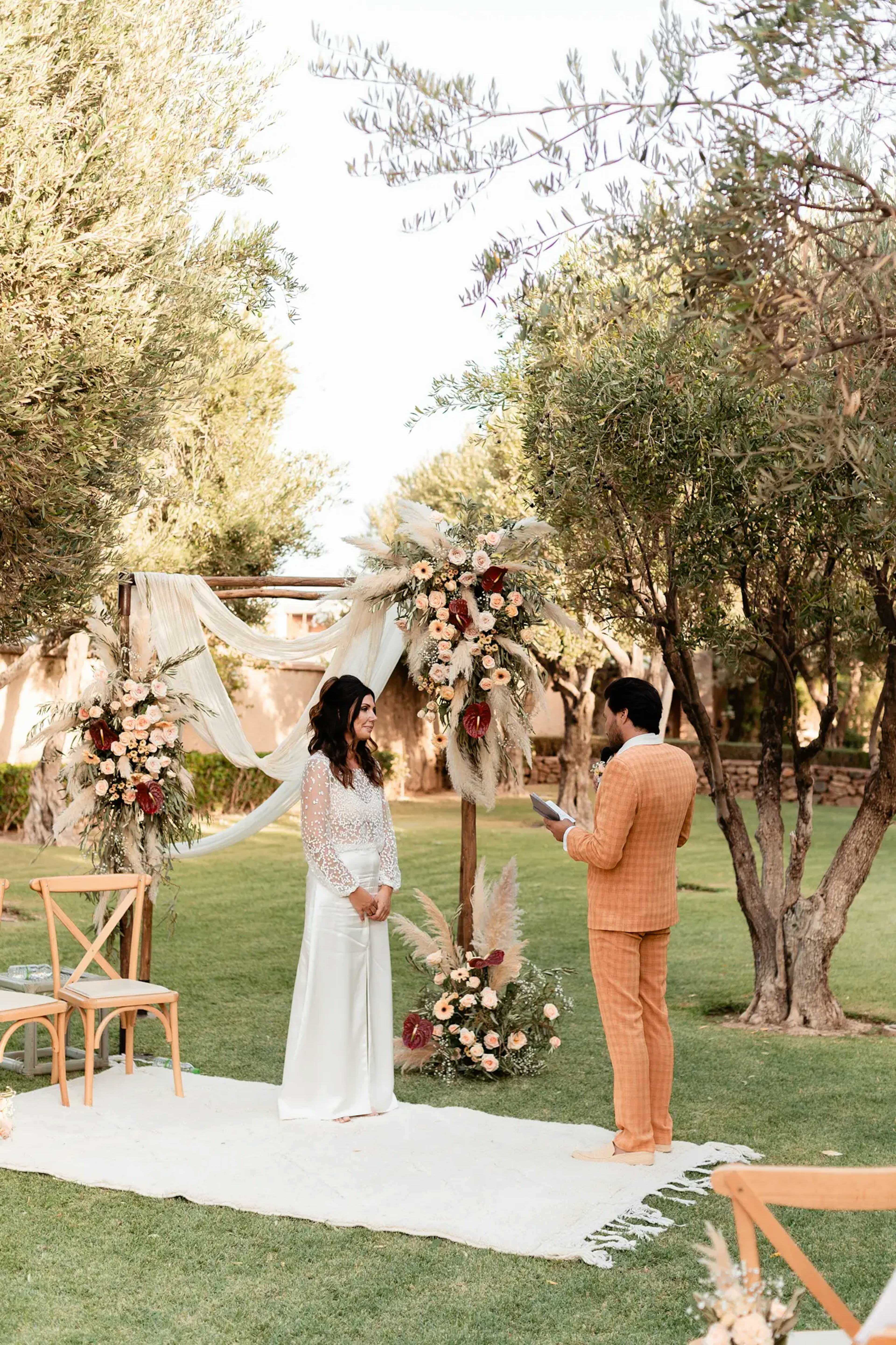 Morocco outdoor wedding