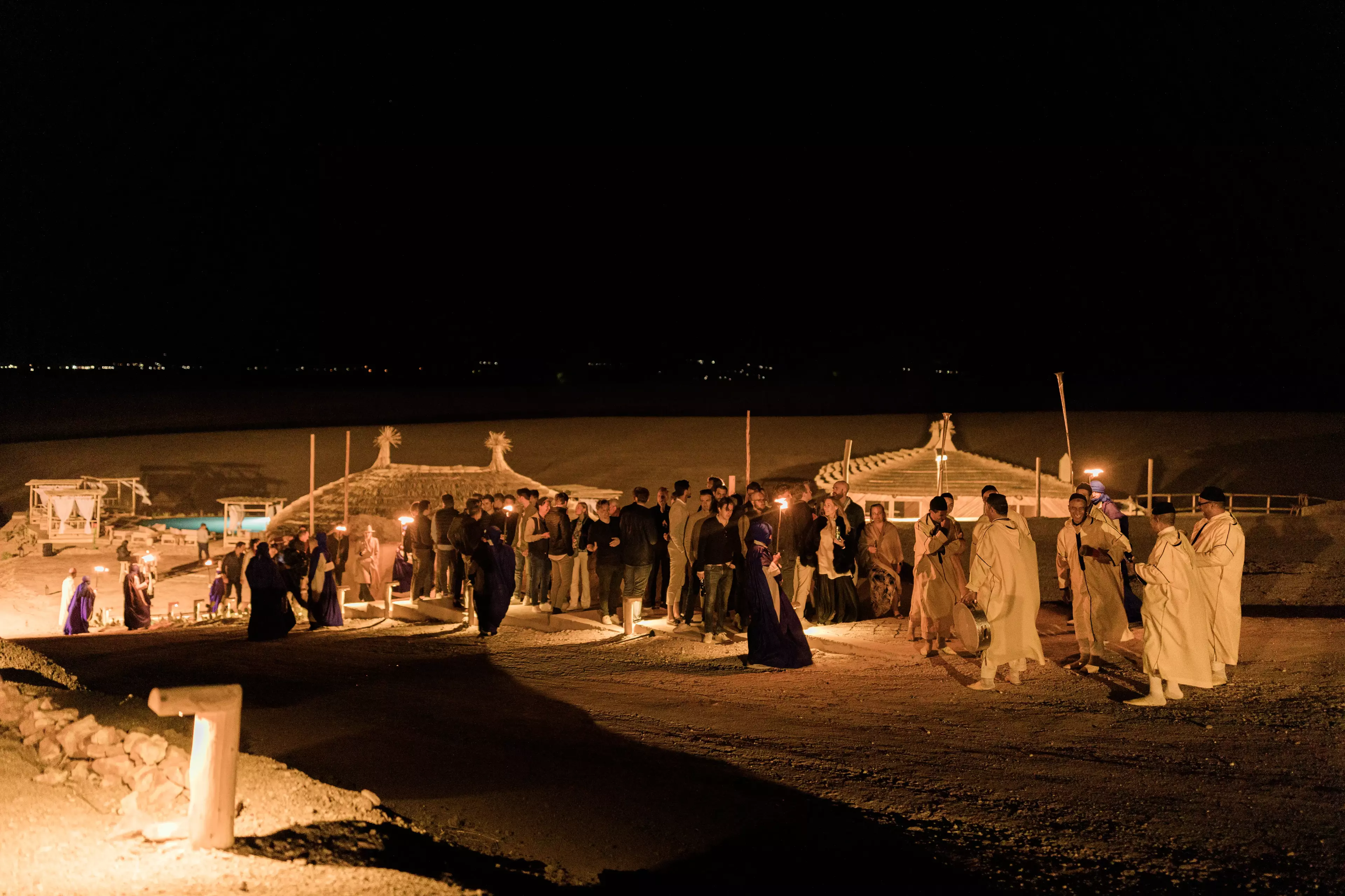 Evening in marrakech desert