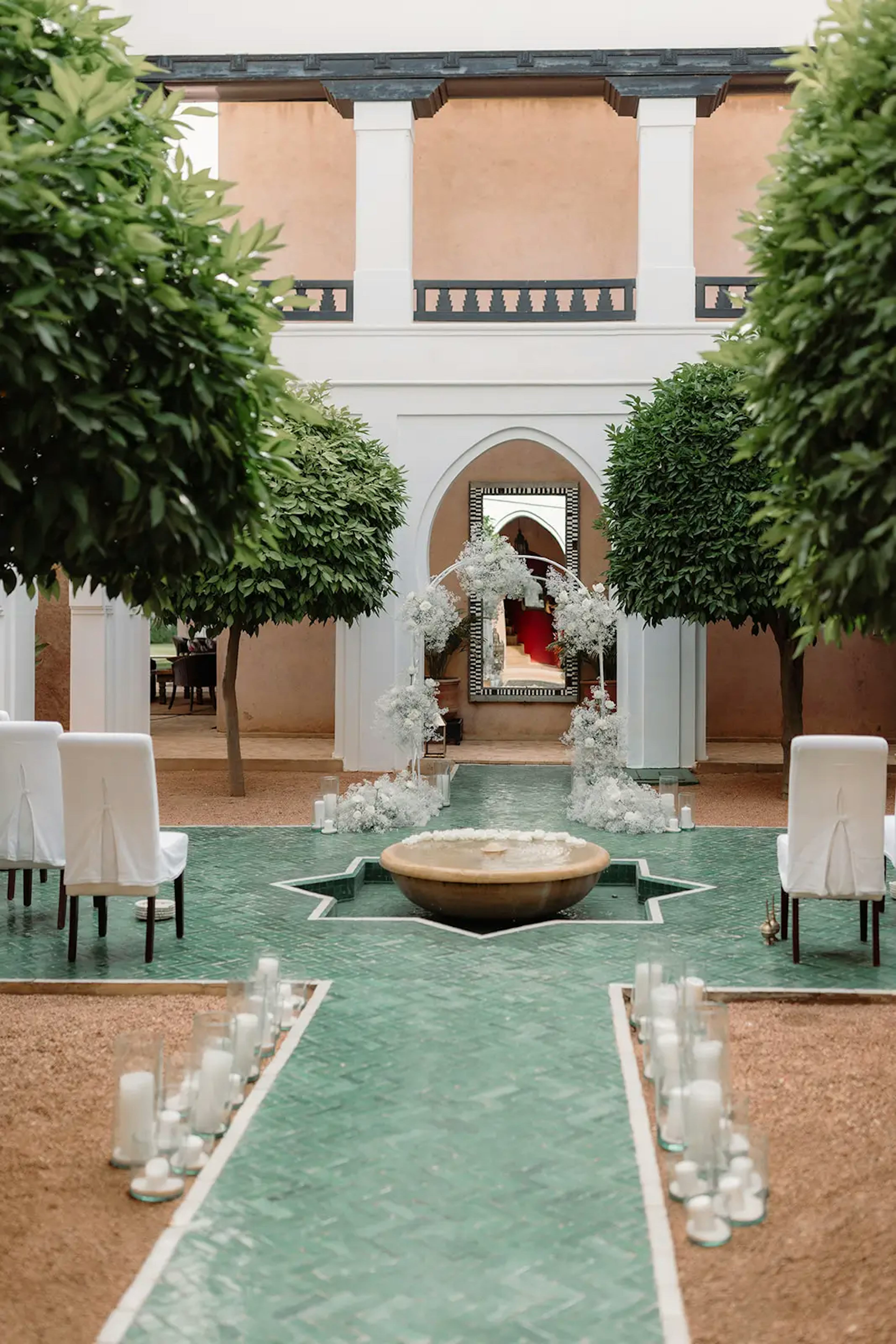 Colourful wedding ceremony in Marrakech