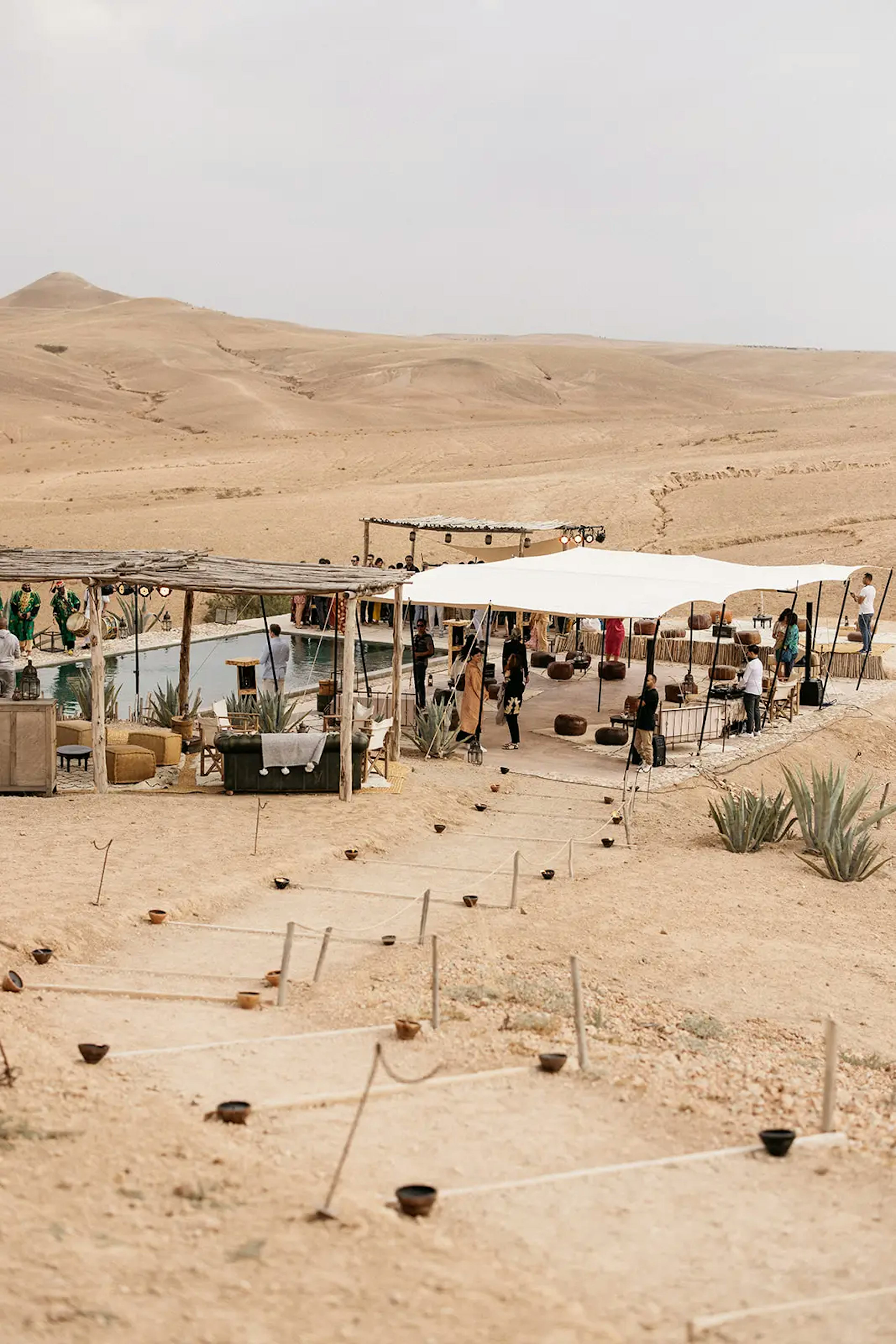 reception venue for the Desert Party