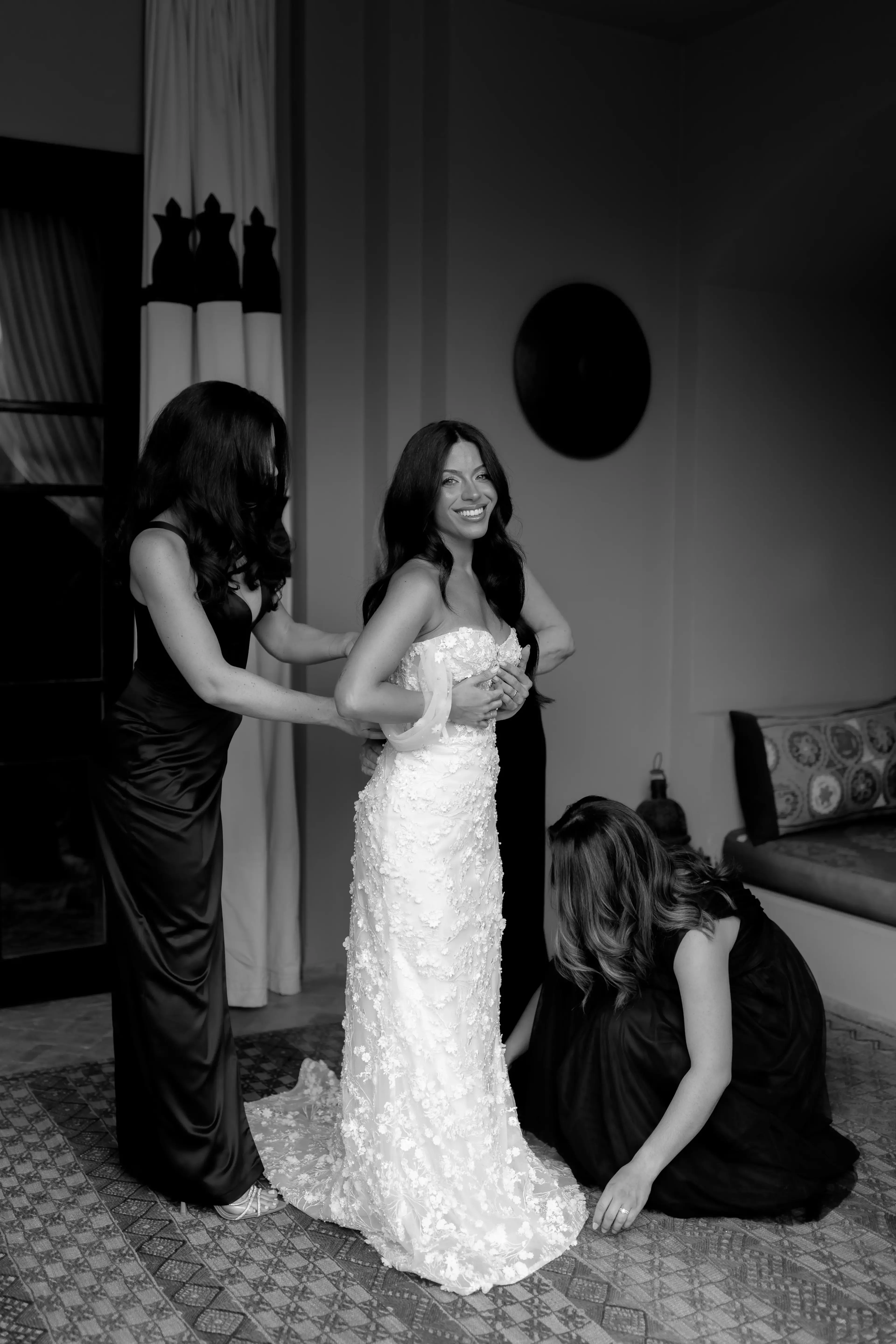 Bride dressing room Marrakech hotel