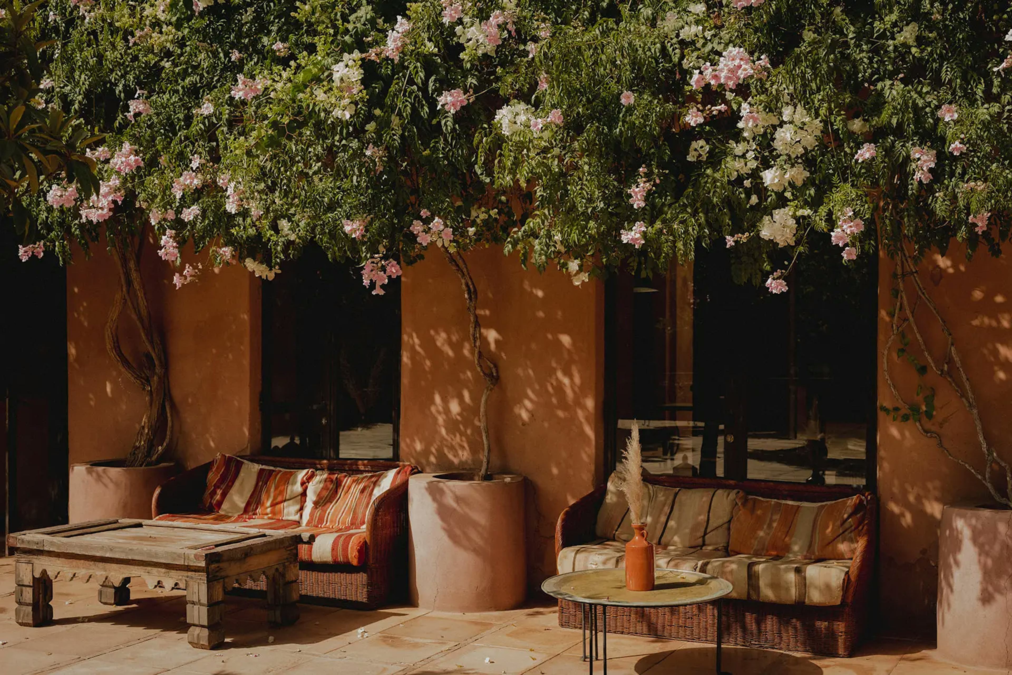 Outdoor wedding venue in Marrakech