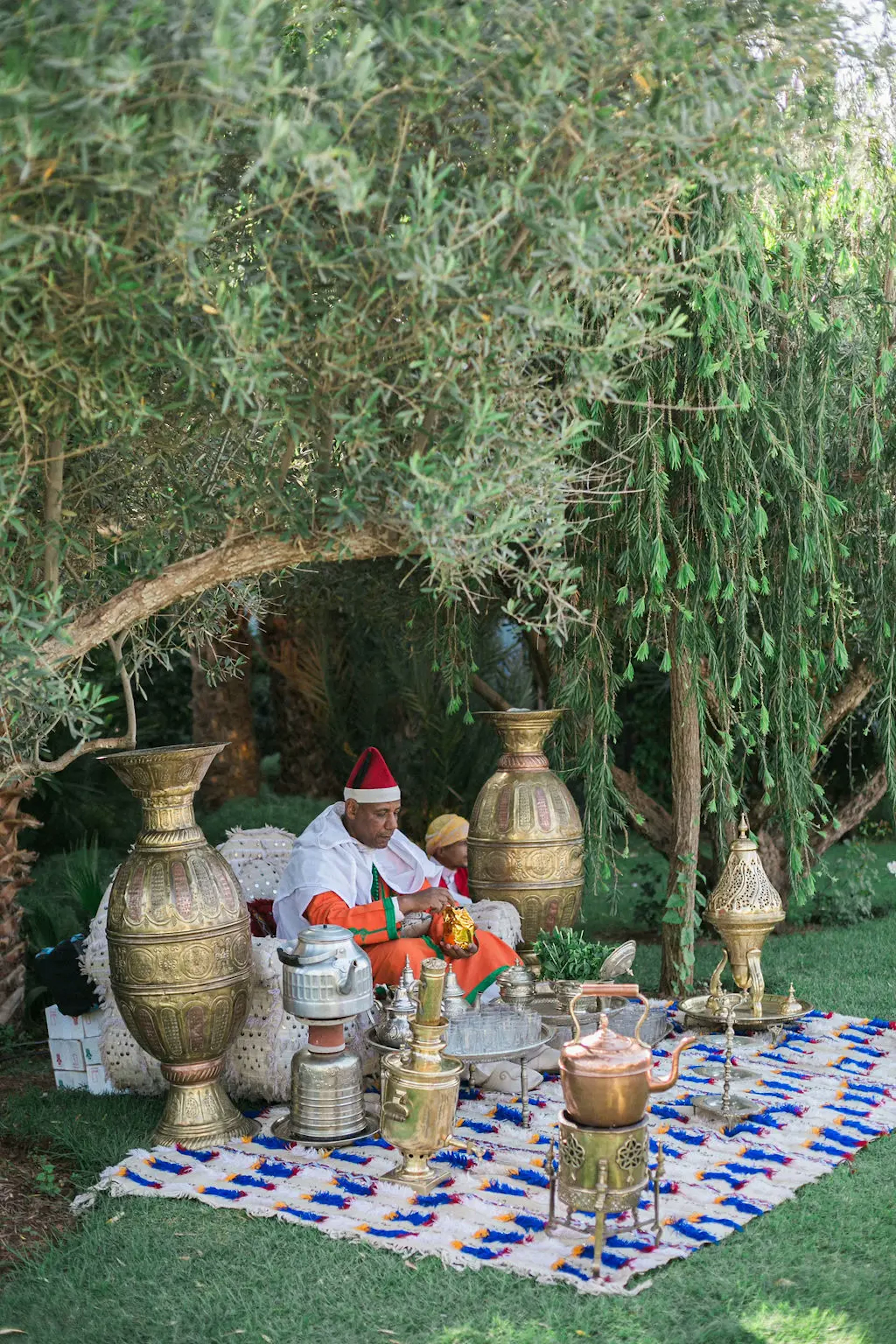 Outdoor wedding event Marrakech