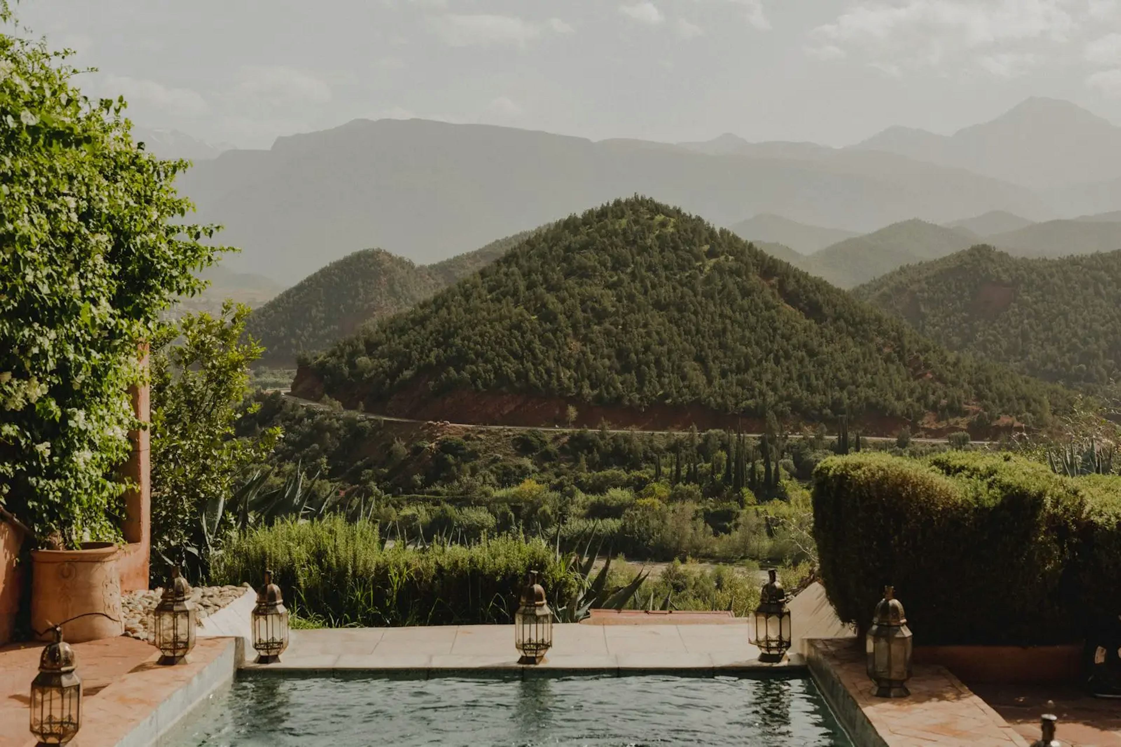 landscape Kasbah Bab Ourika 