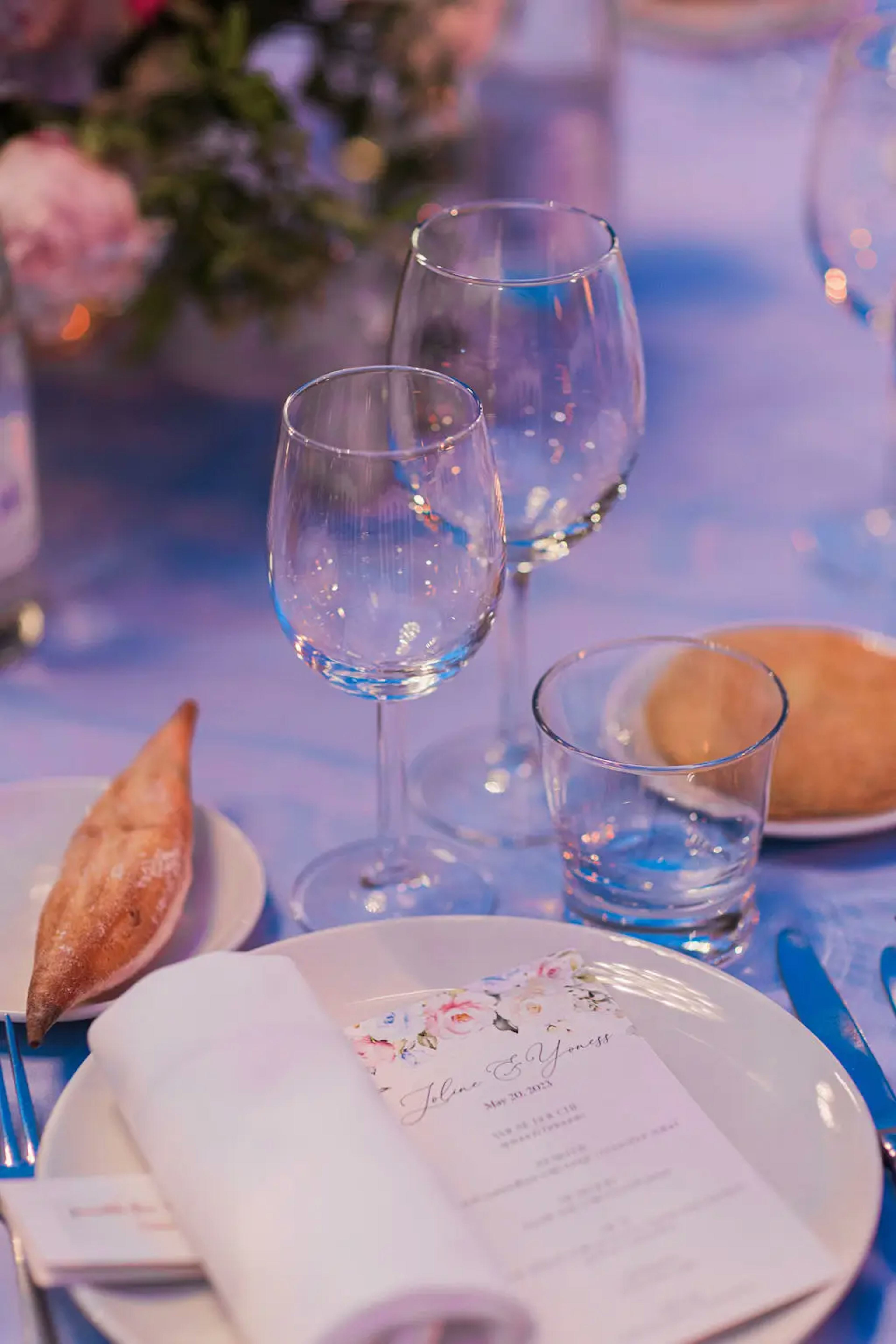 Wedding table details