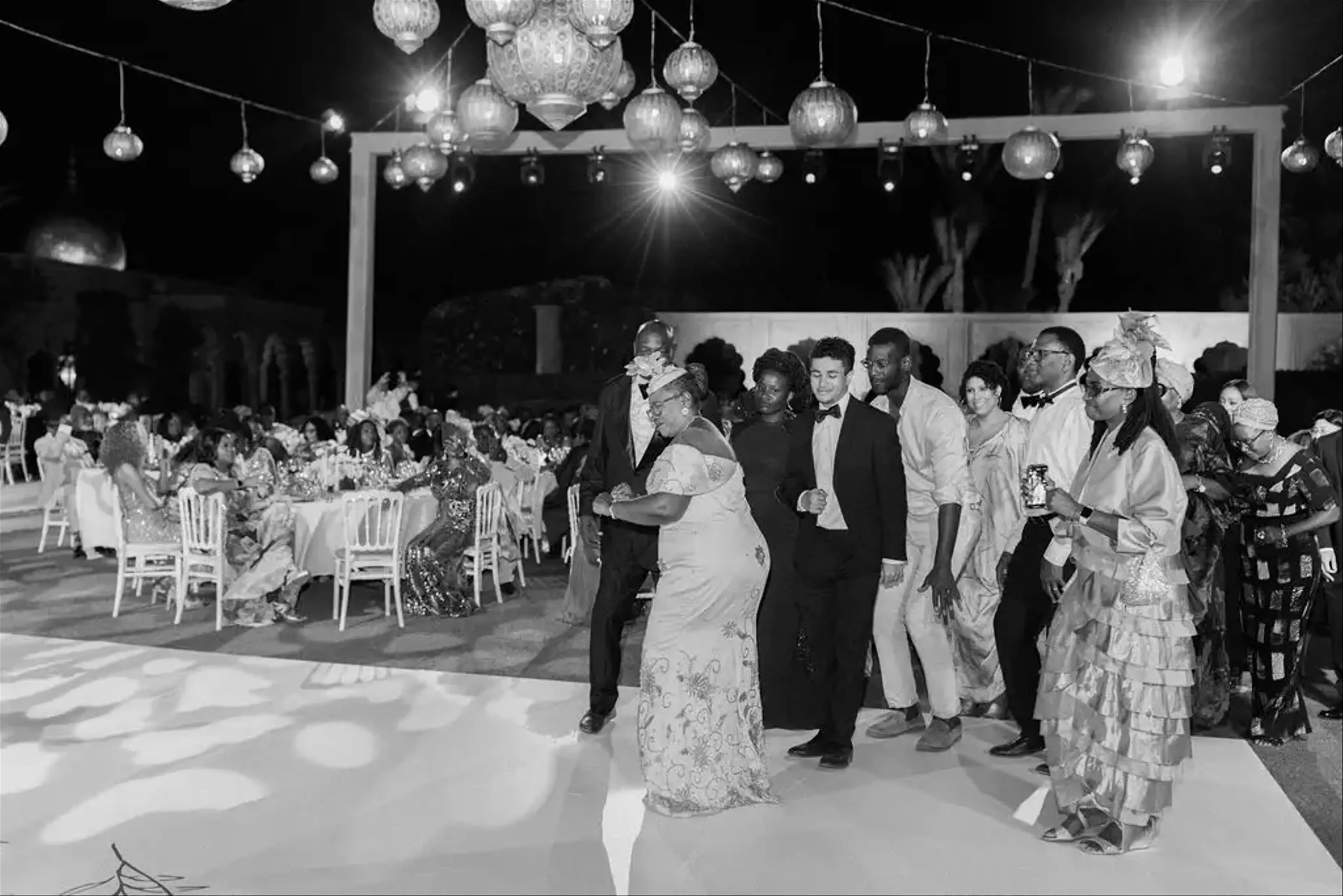 Wedding dancefloor Marrakech