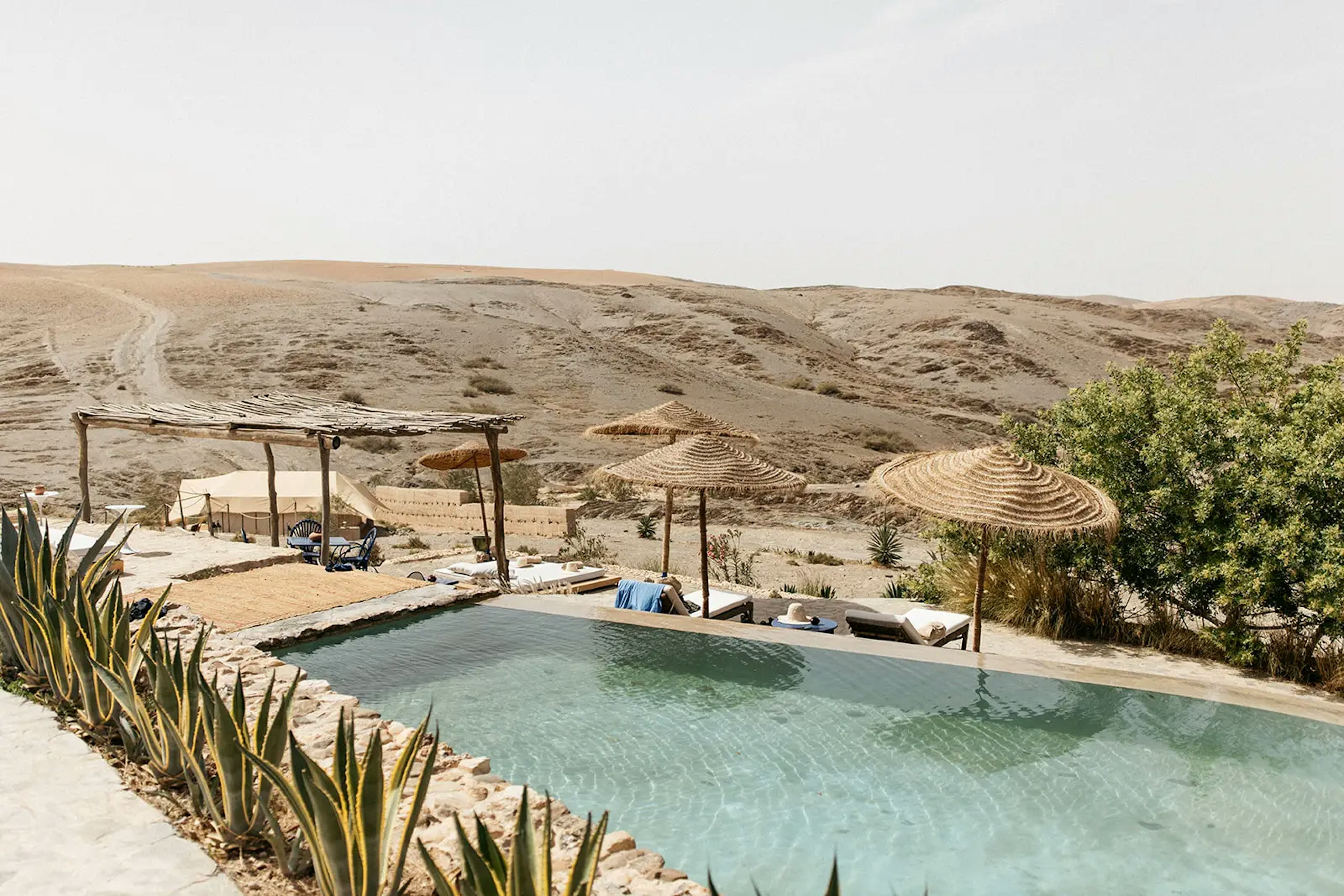 Desert pool venue in marrakech desert