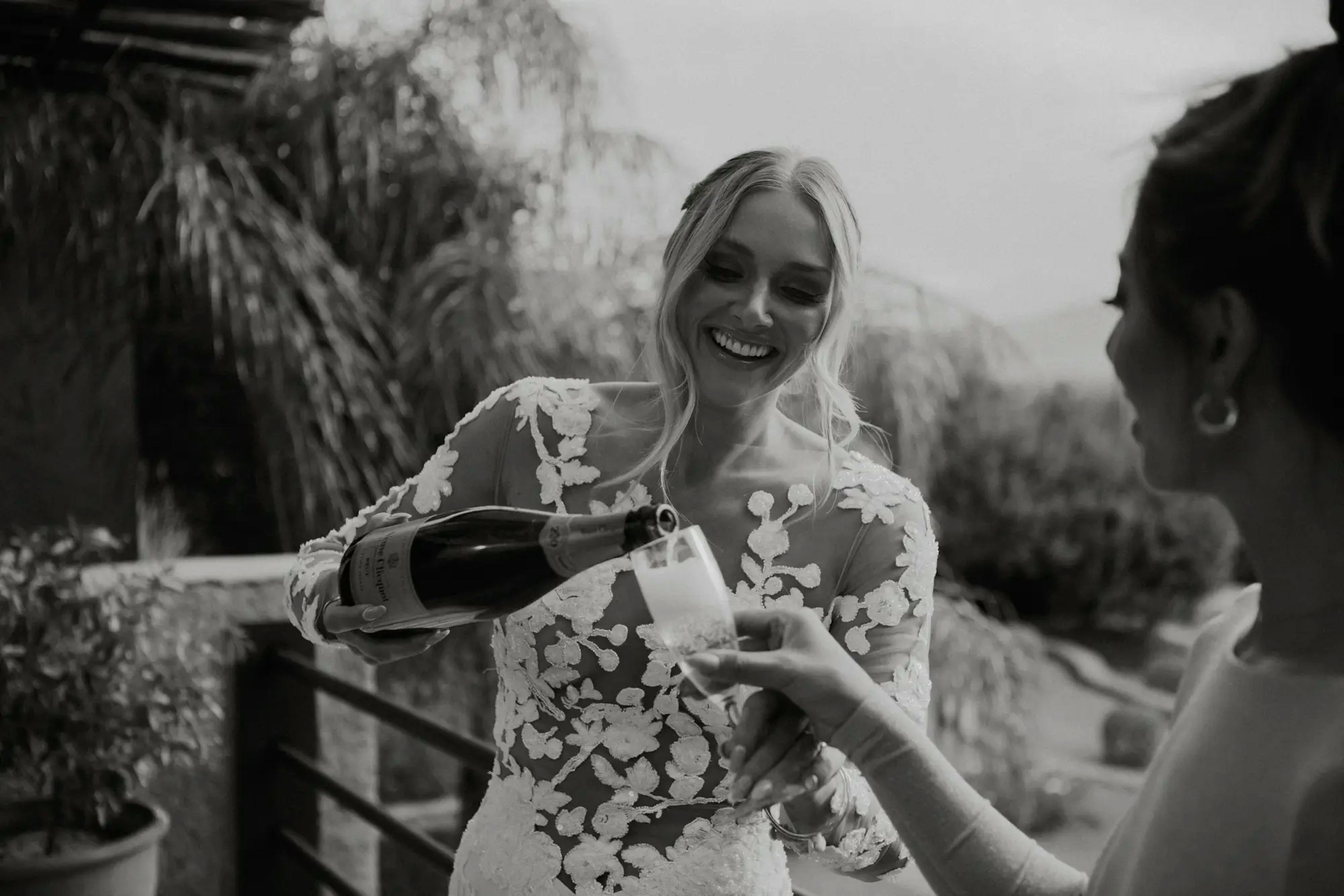 Bride with Campagne wedding Marrakech