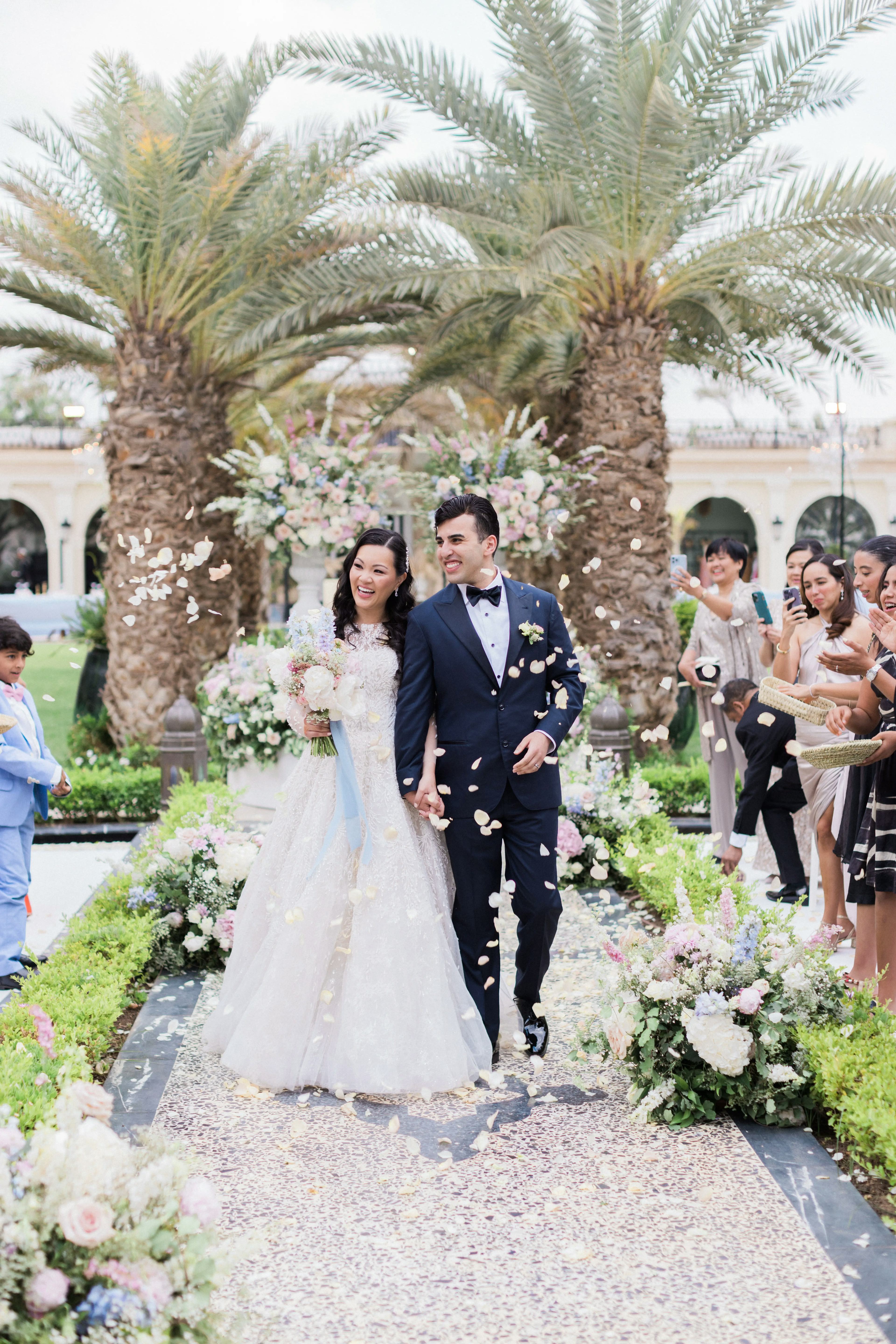 Wedding confetti photo Marrakech wedding