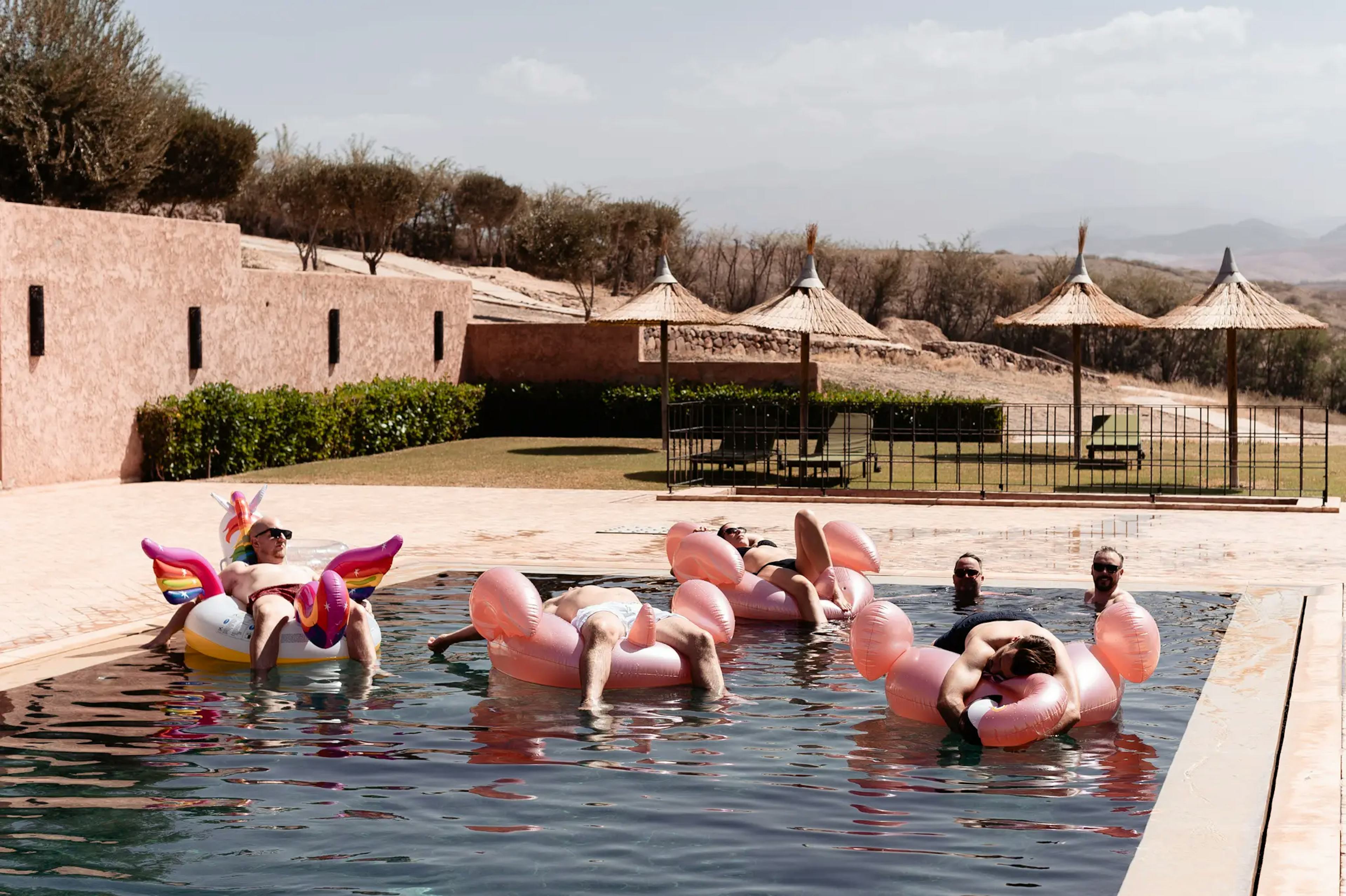 Fun pool party Morocco