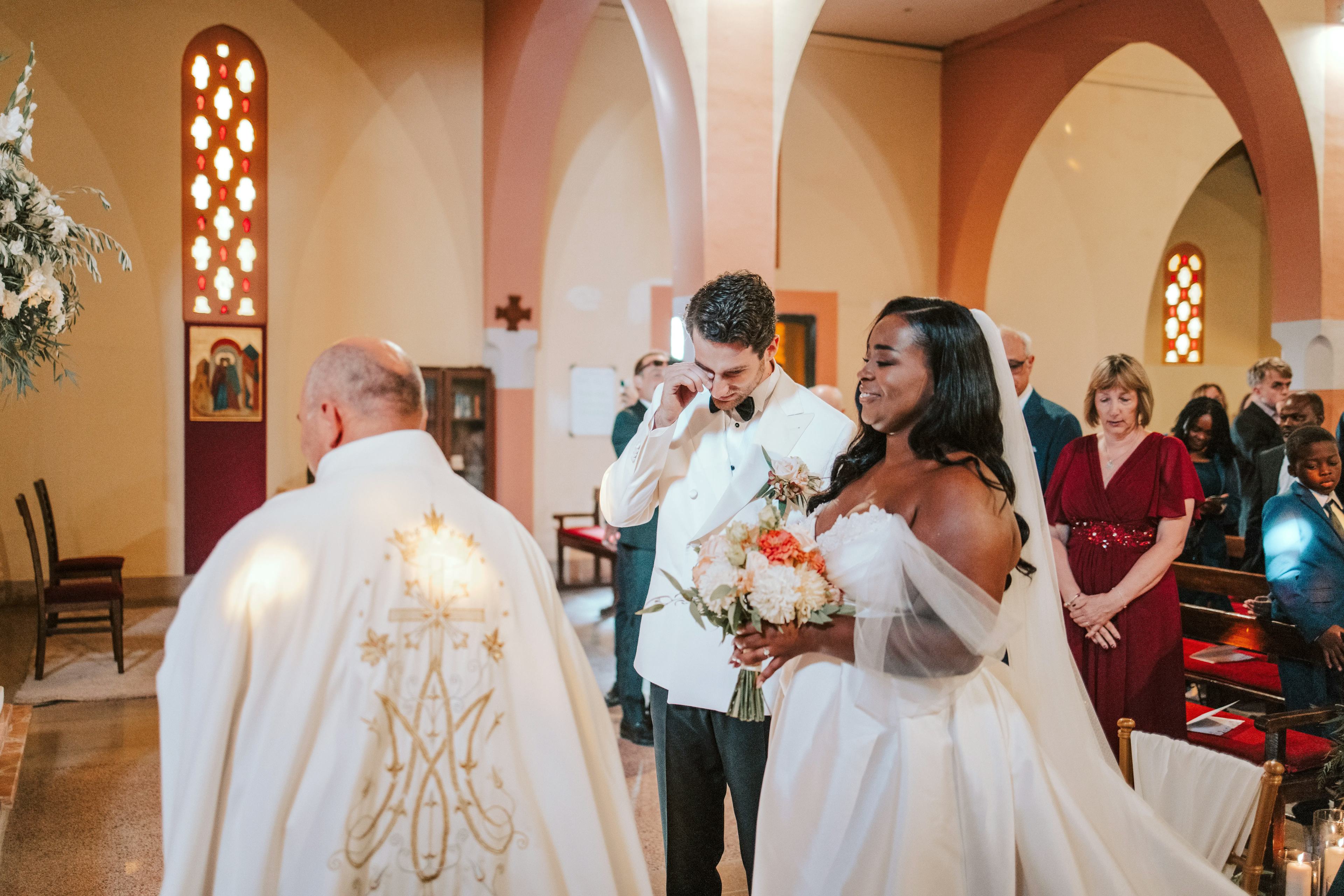 Catholic wedding ceremony Marrakech 