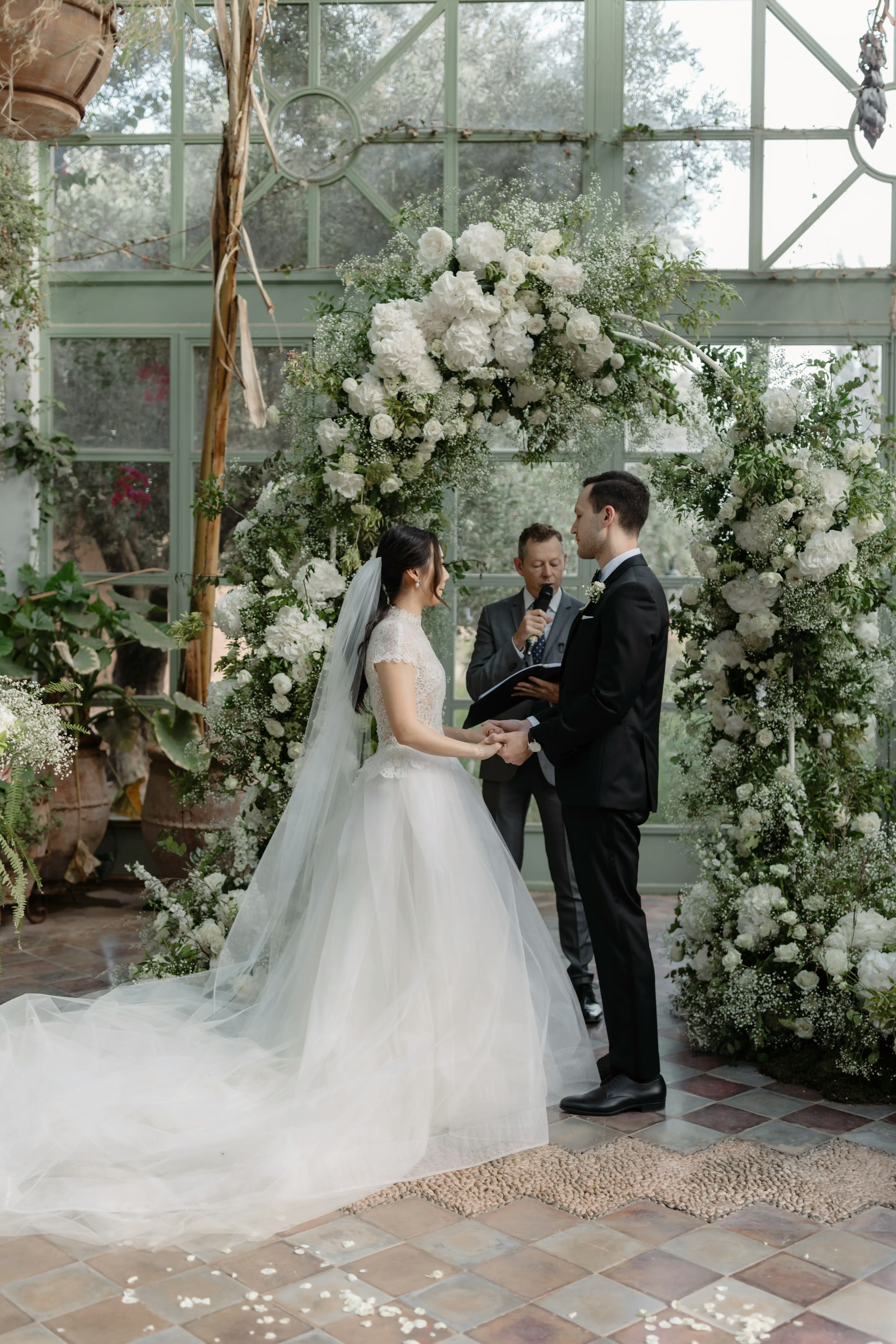 Wedding floral arch Marrakech wedding