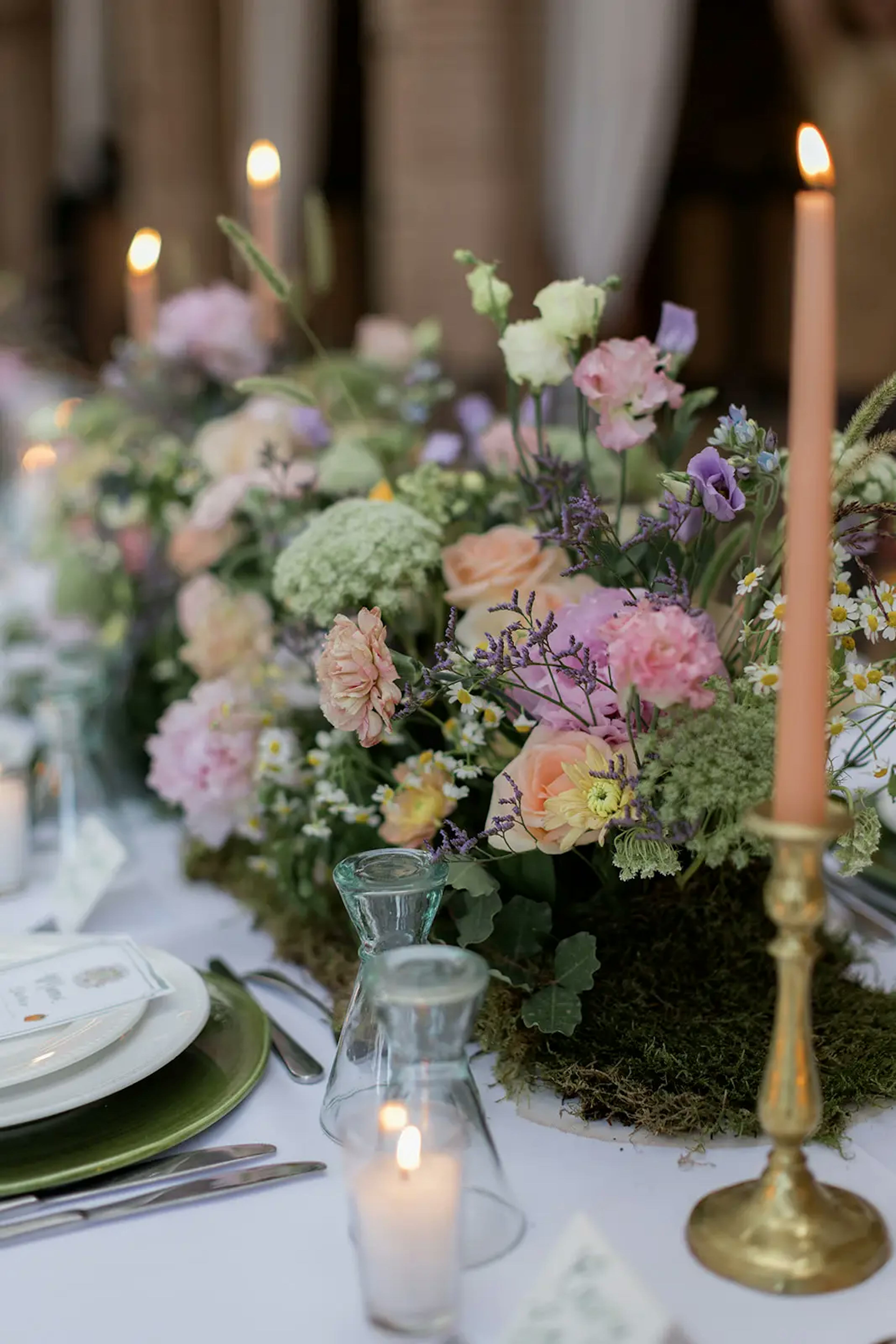 Wedding reception flowers