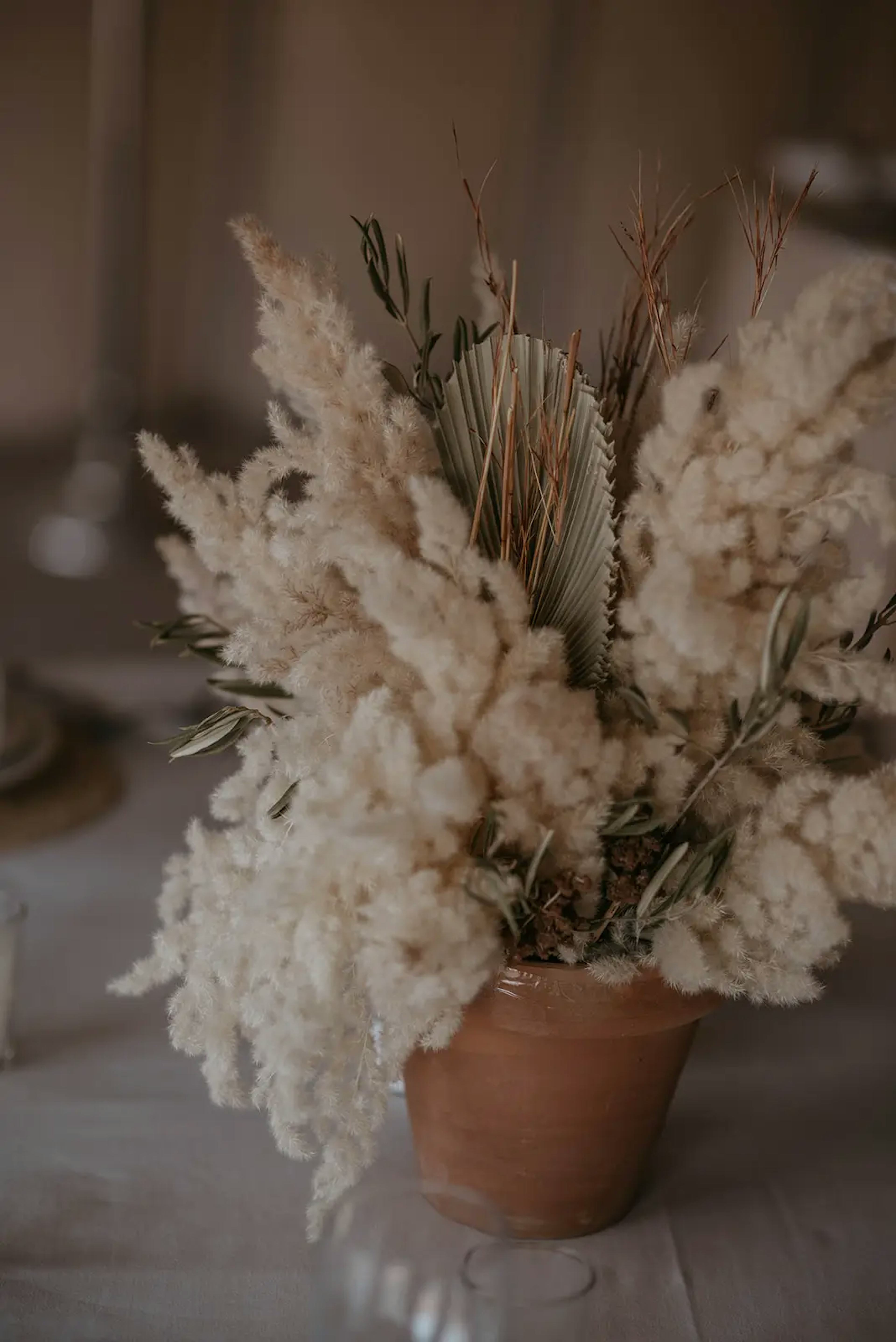 boho floral decor for Marrakech wedding