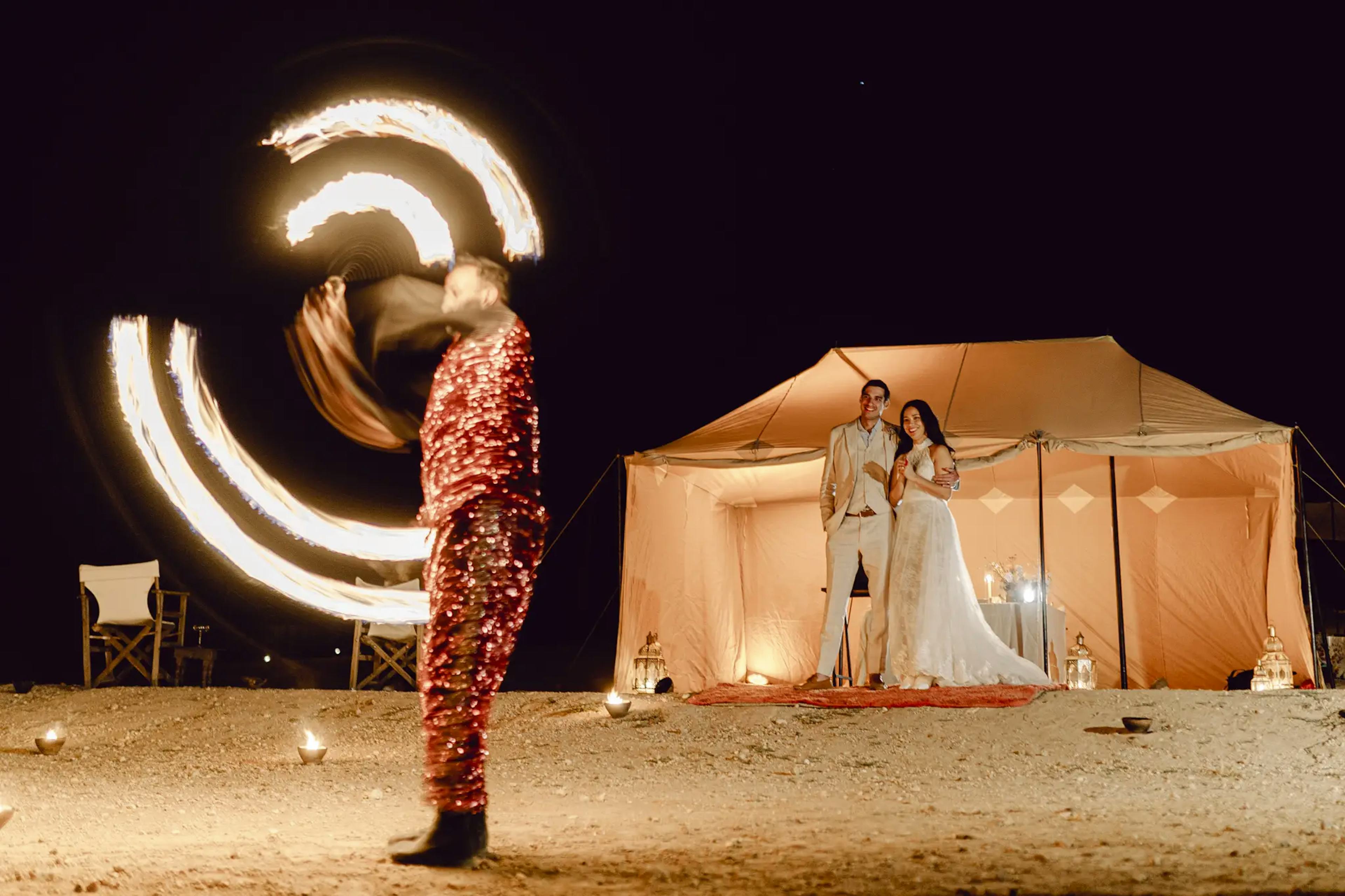 Fire wedding entertainers for Moroccan wedding 