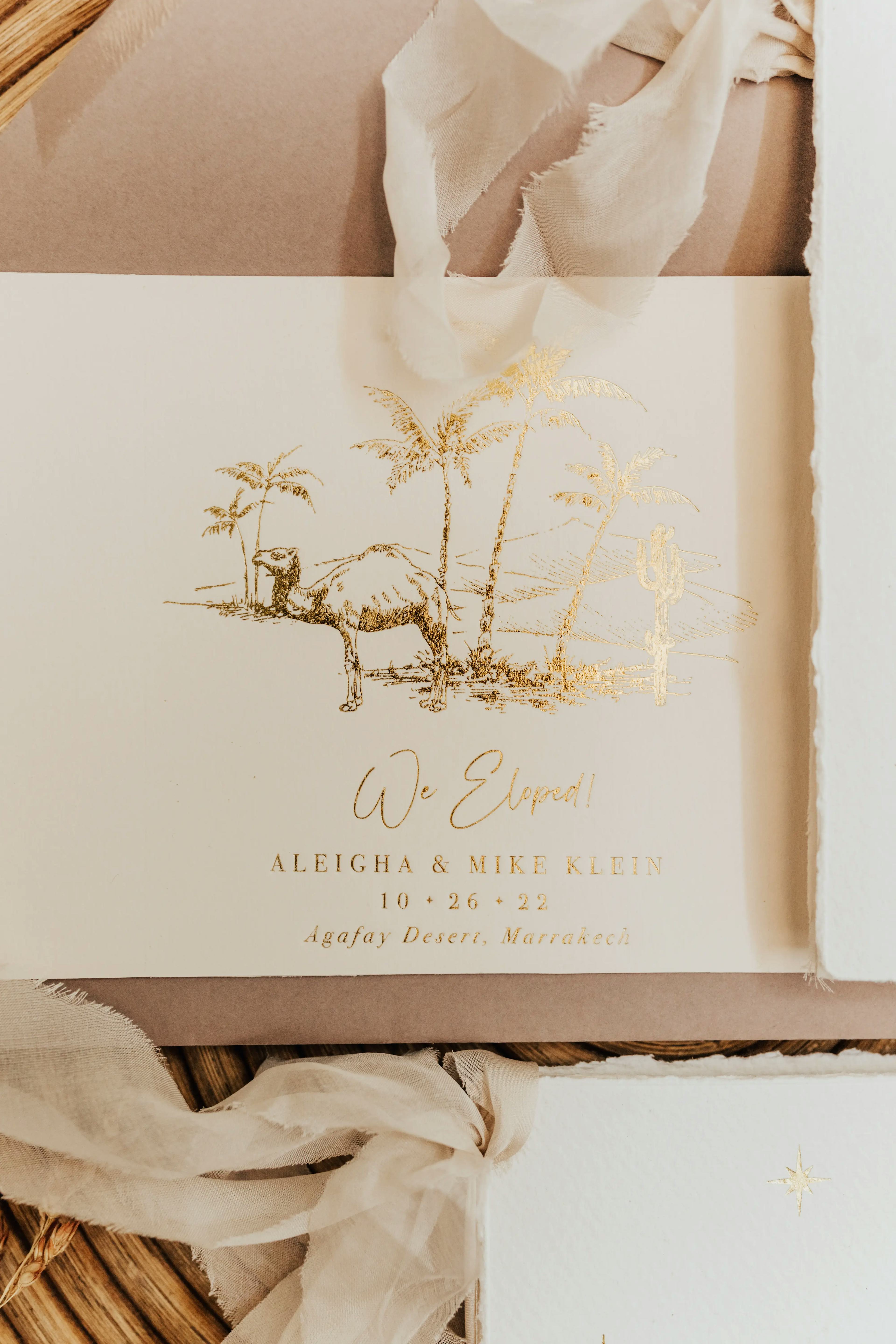 Wedding invitations in Marrakech