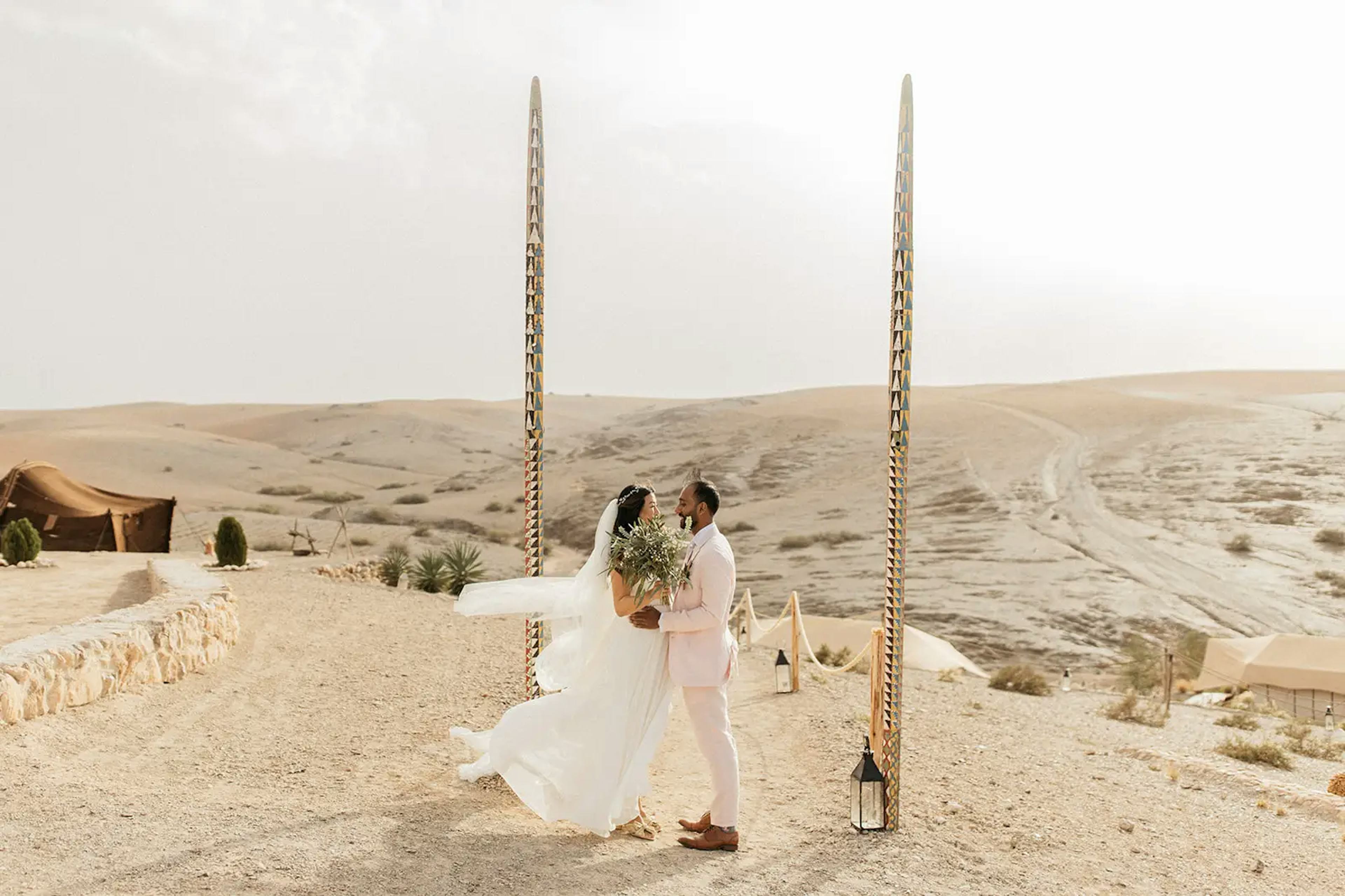 Desert wedding in marrakech