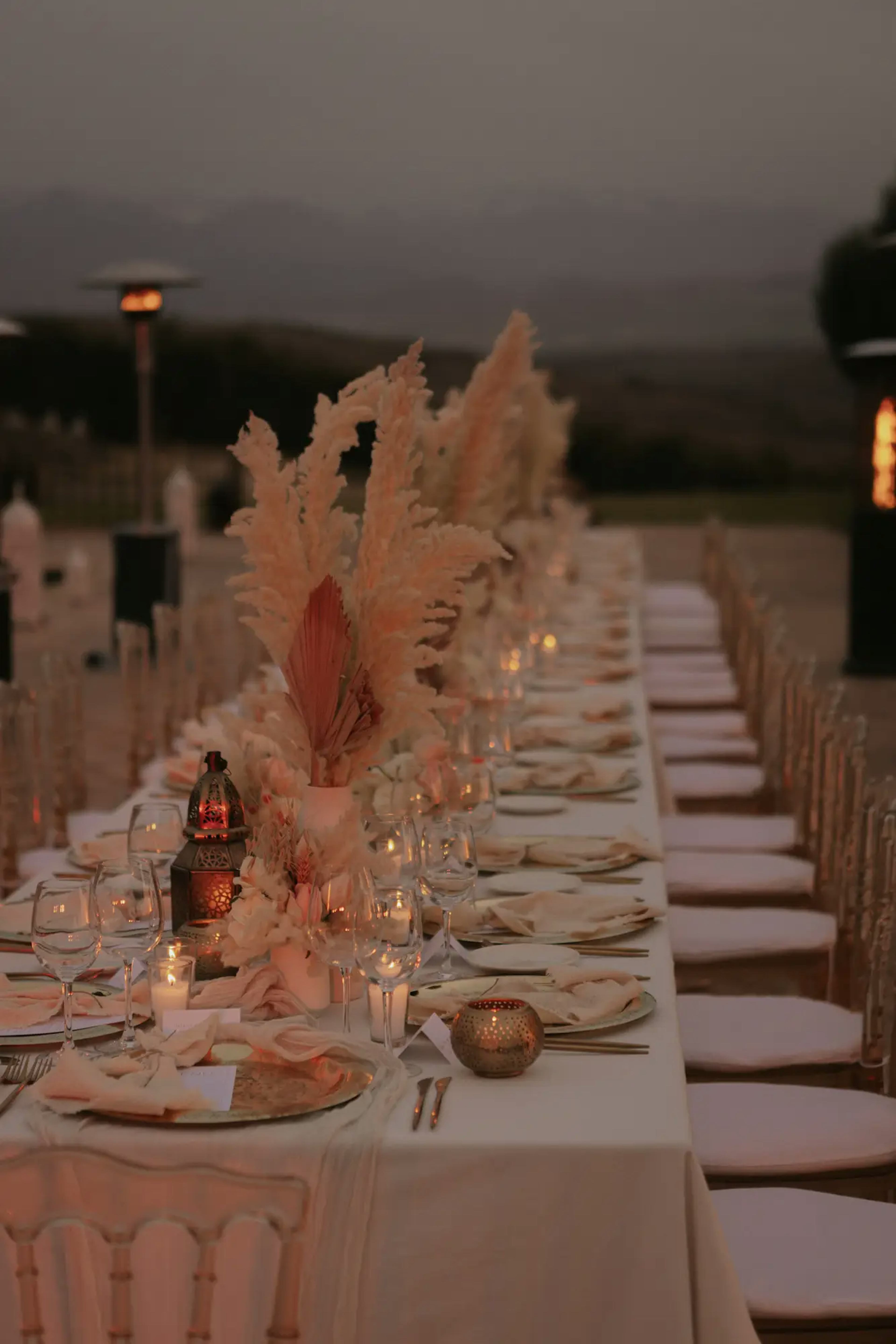 Wedding reception decor Marrakech