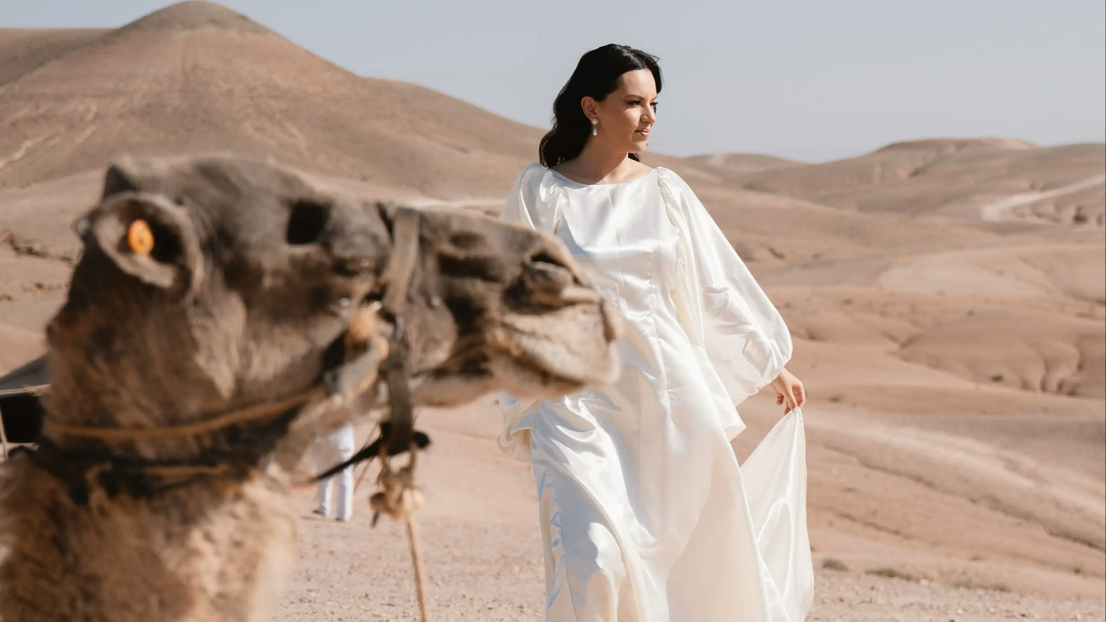 Moroccan Desert Wedding bride 