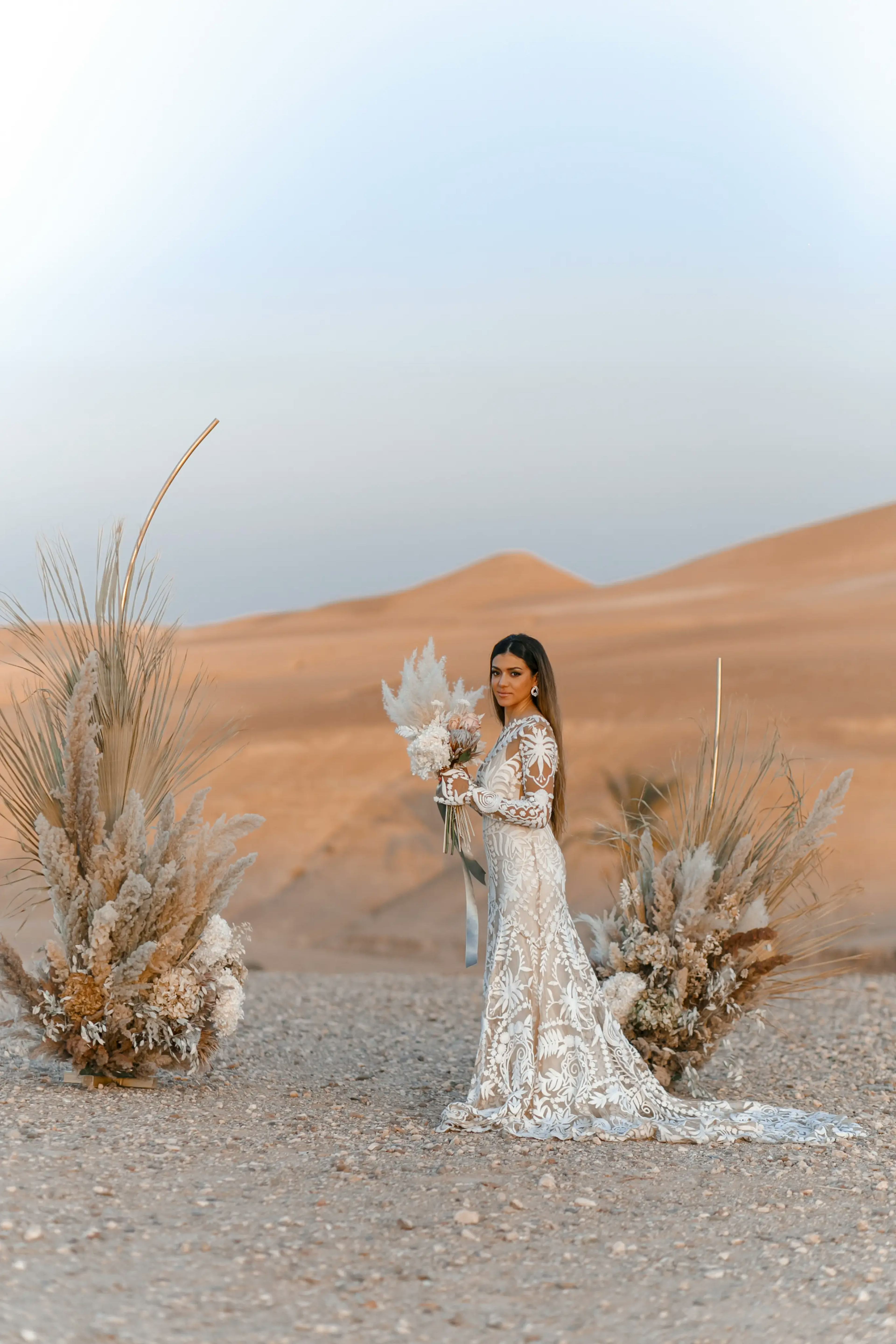 Desert elopement wedding