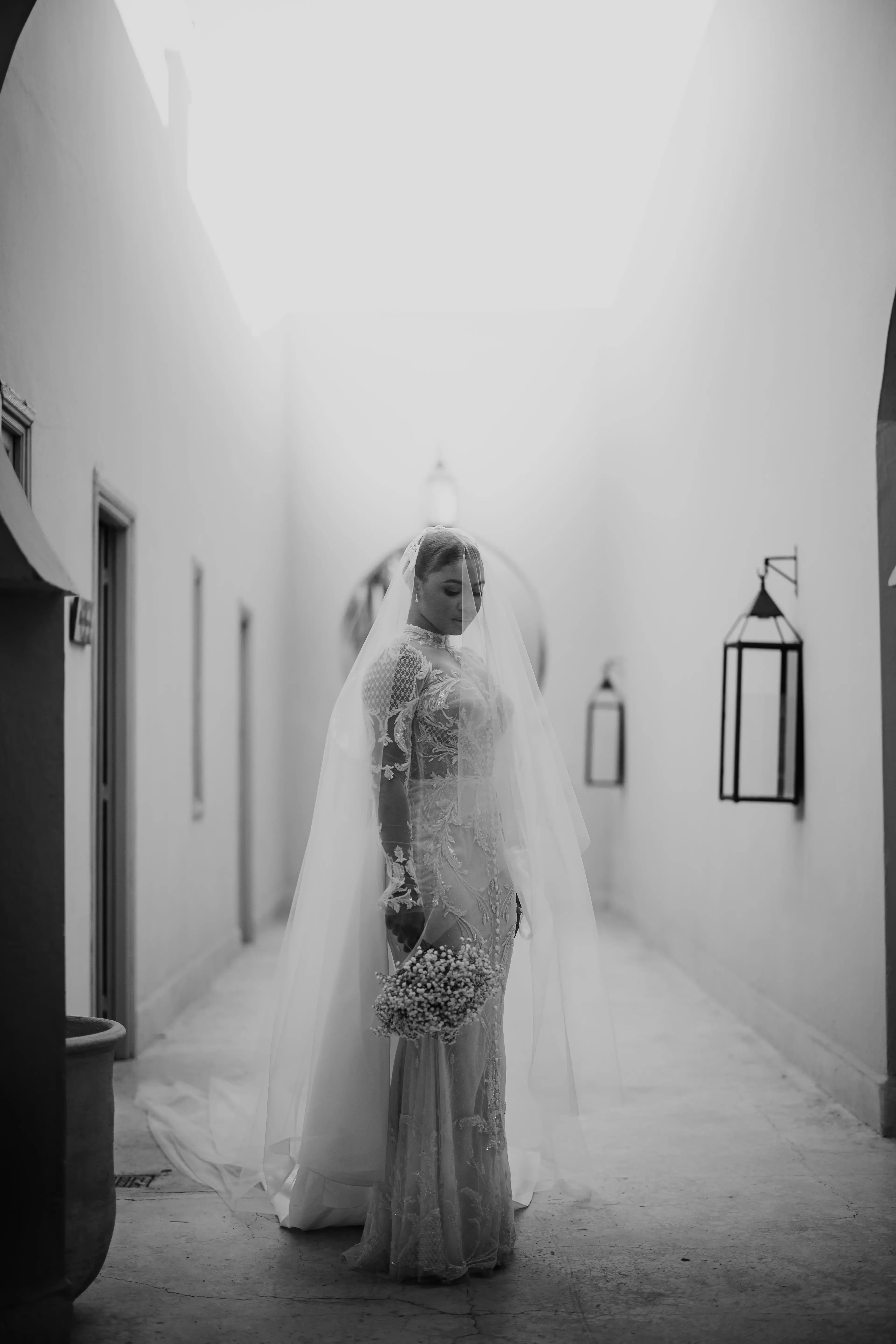 Bride at luxury Marrakech hotel