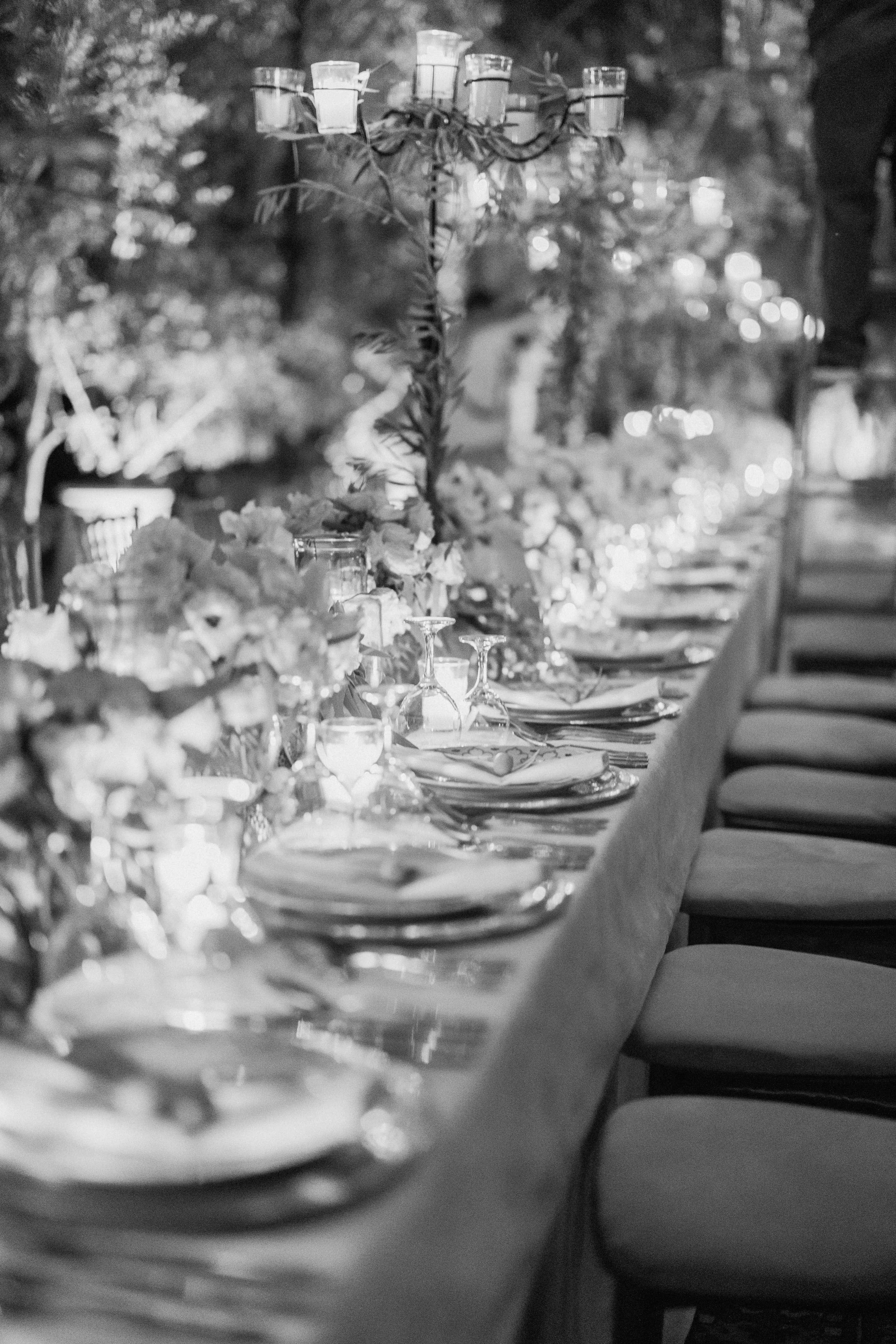 Luxury wedding reception decor