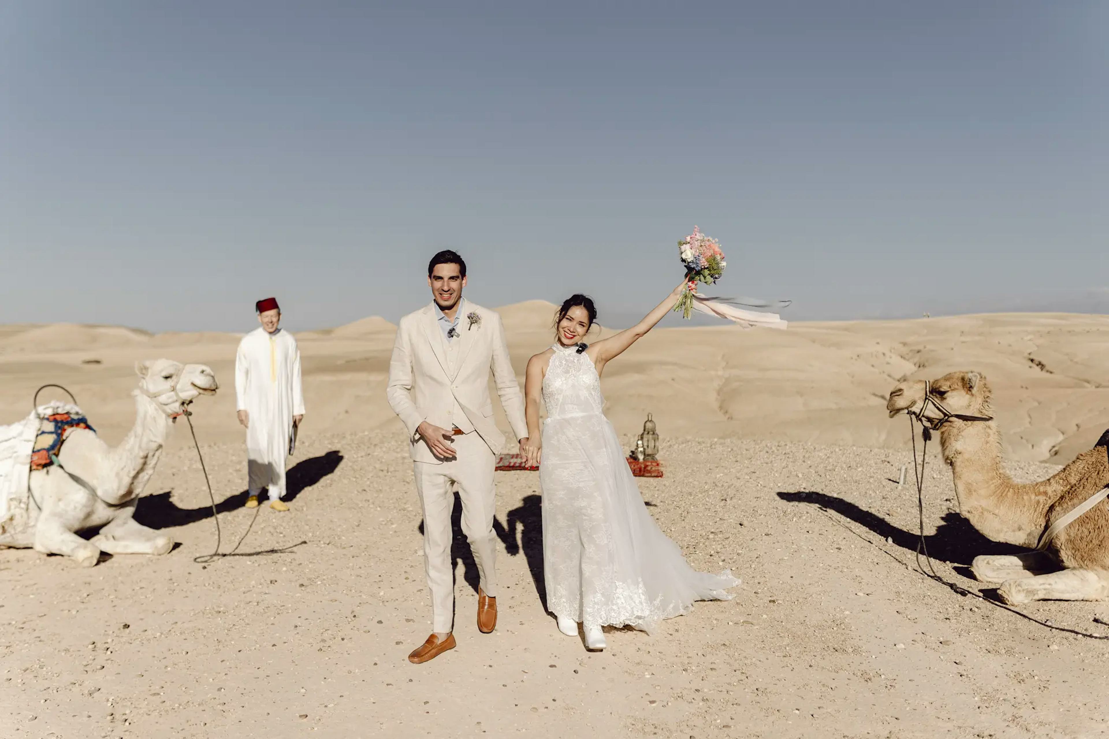 Elegant desert wedding