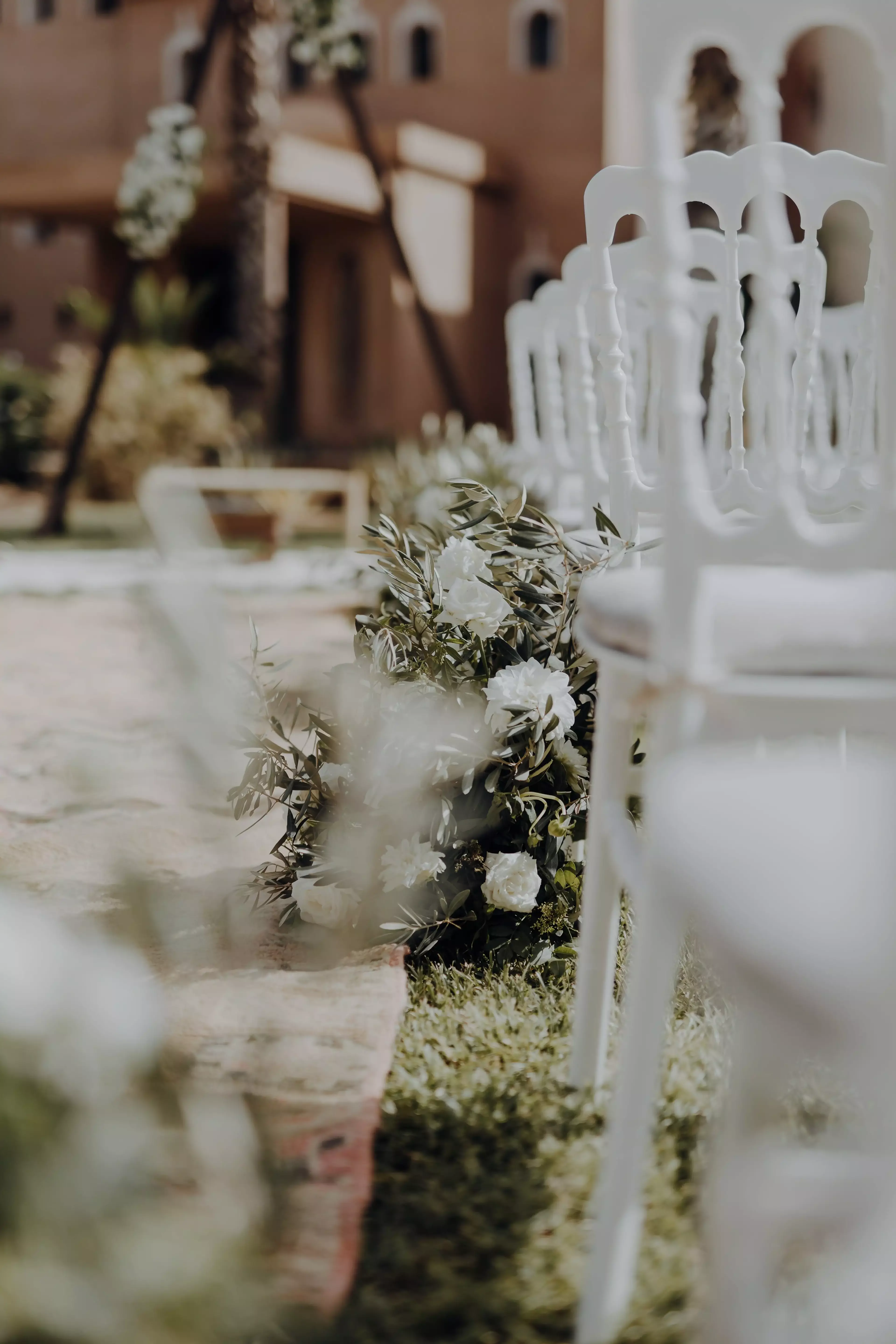 Wedding ceremony setup