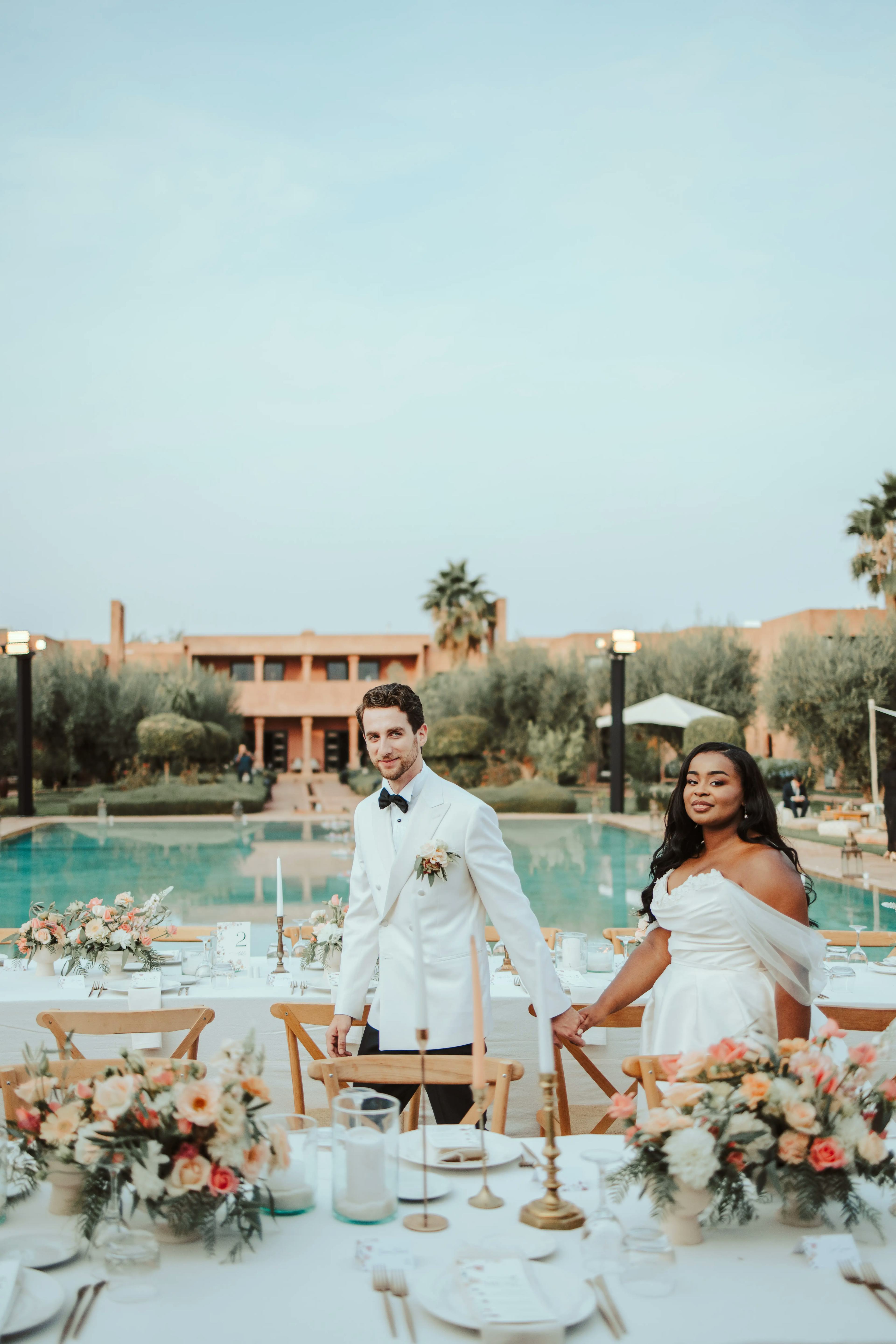 Romantic destination wedding in Morocco