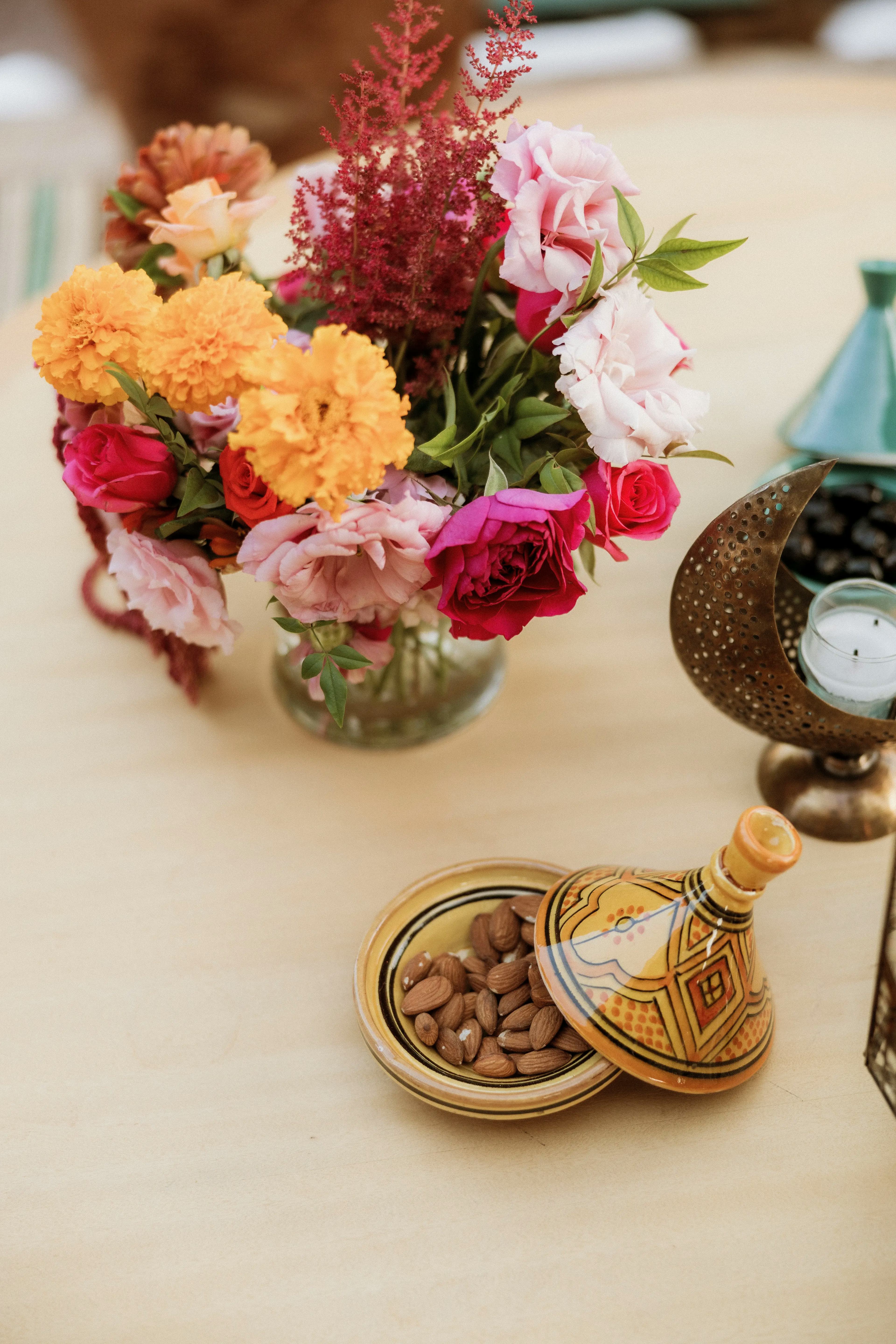 Moroccan wedding table decor