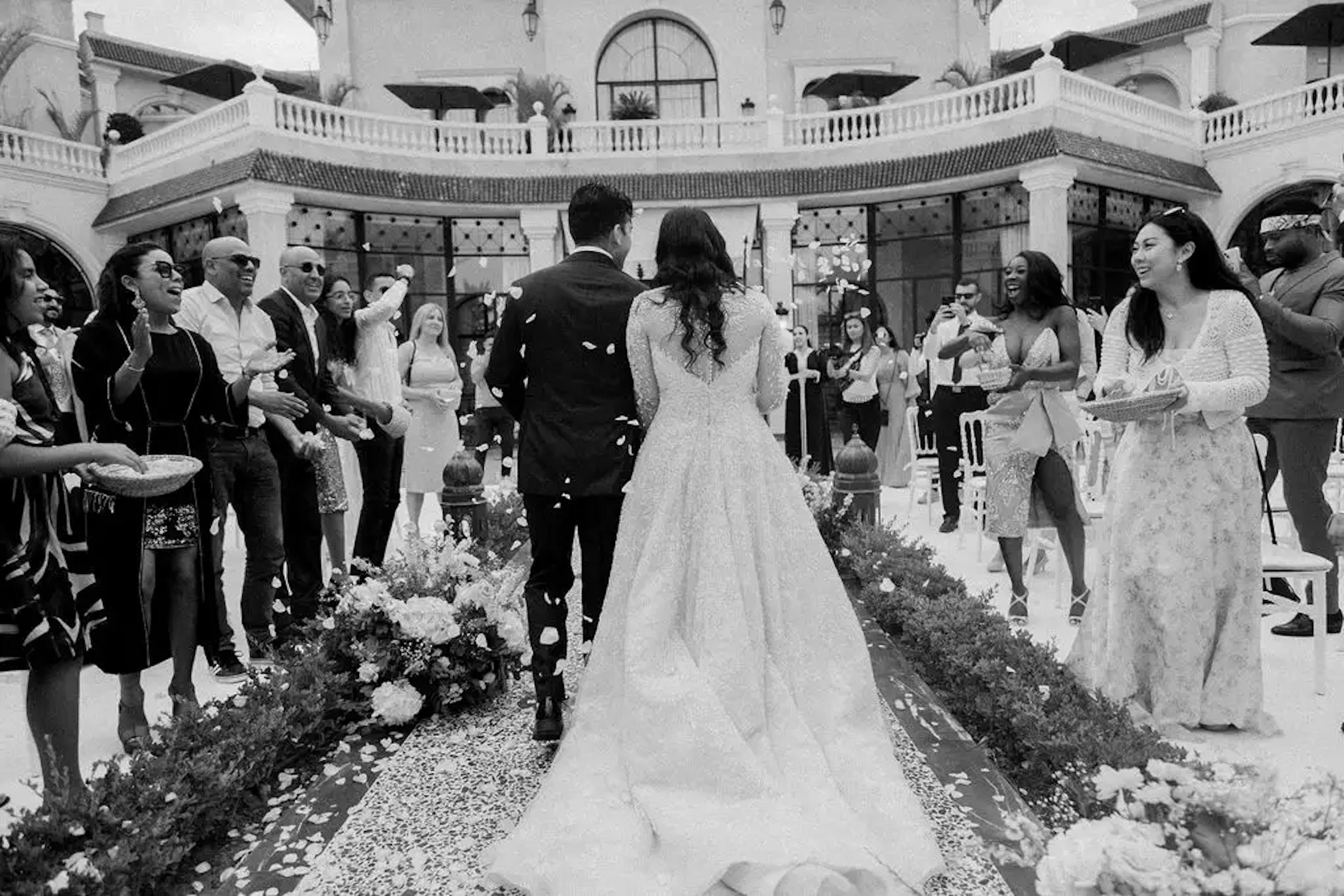 Elegant outdoor wedding ceremony