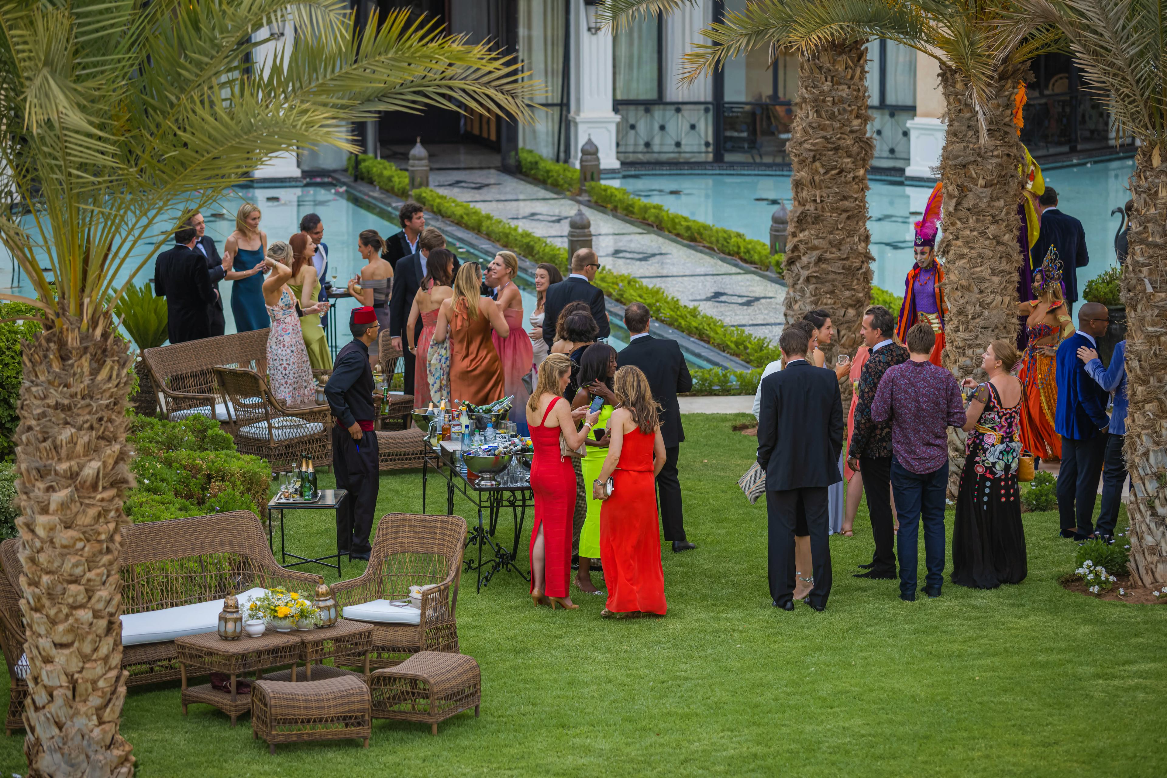 Outdoor party in Morocco